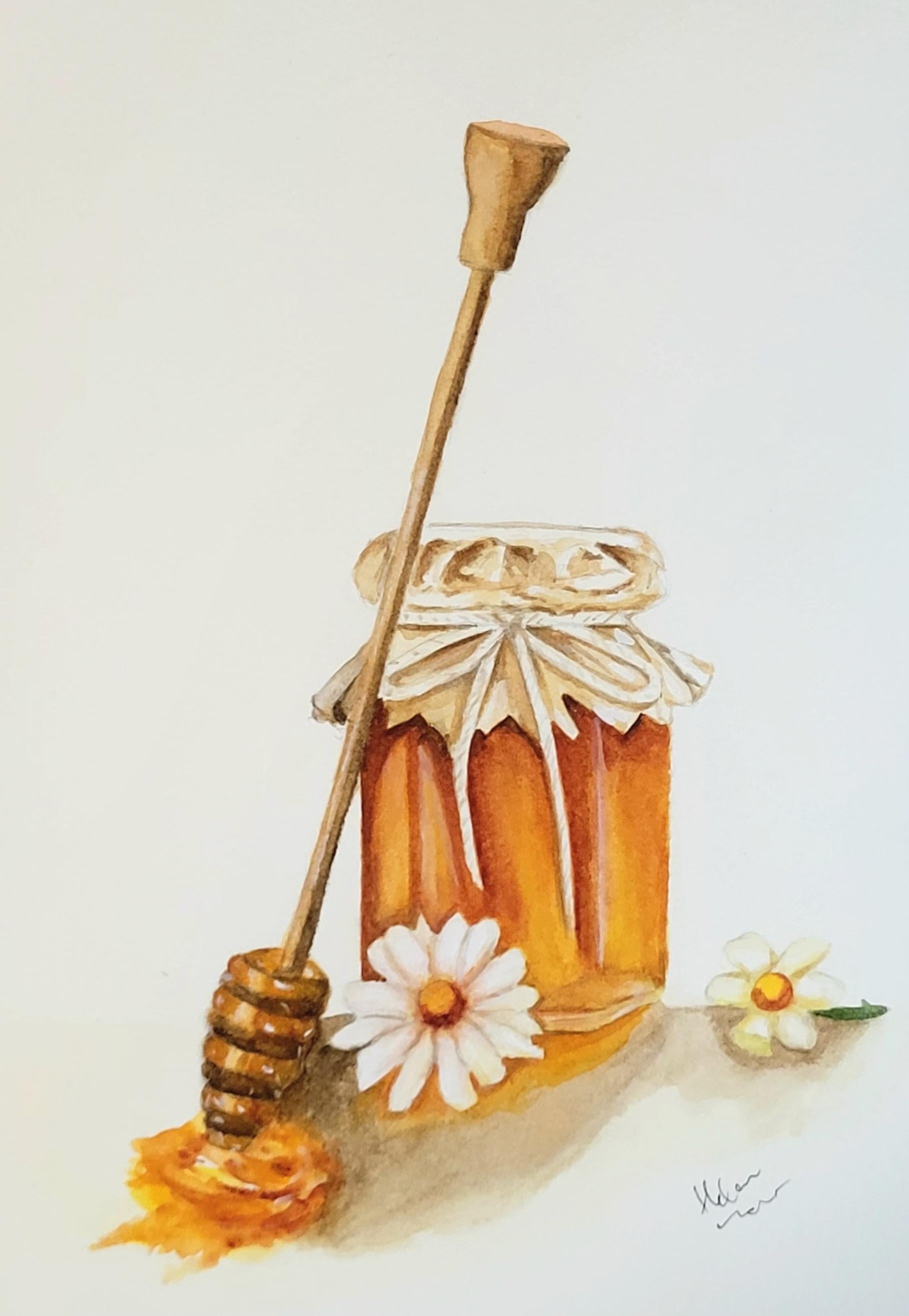 Rustic honey jar - image 1 - student project