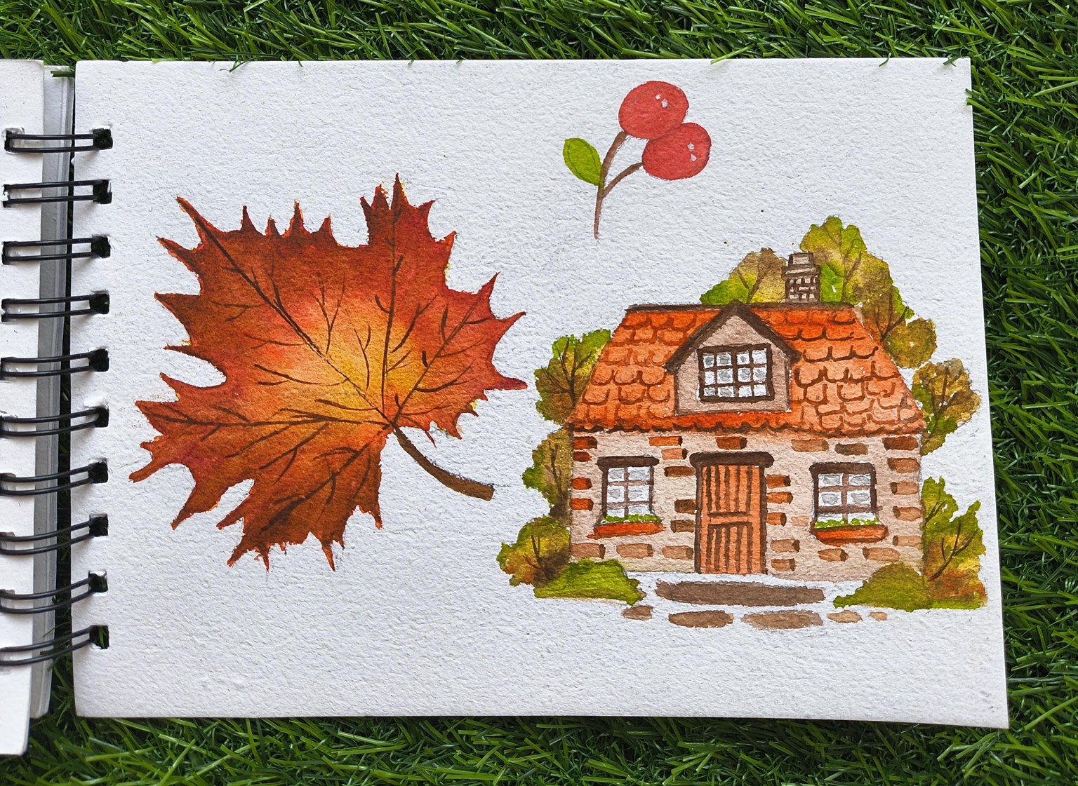 Autumn Watercolour - image 1 - student project
