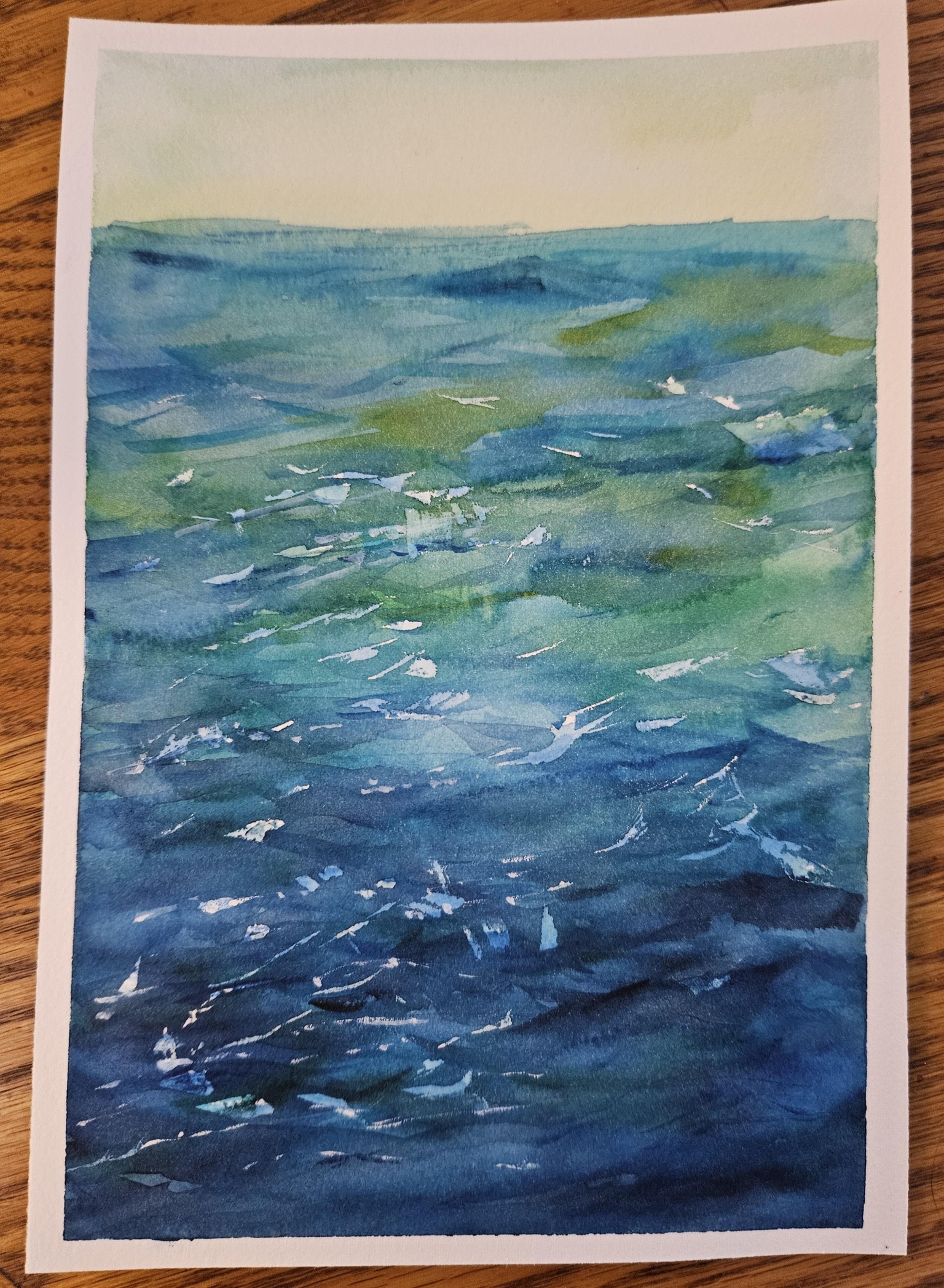 Sea in w/c - image 2 - student project