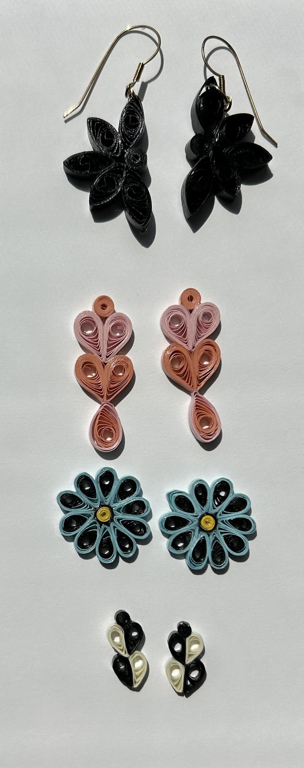 Paper Quilled earrings - image 1 - student project