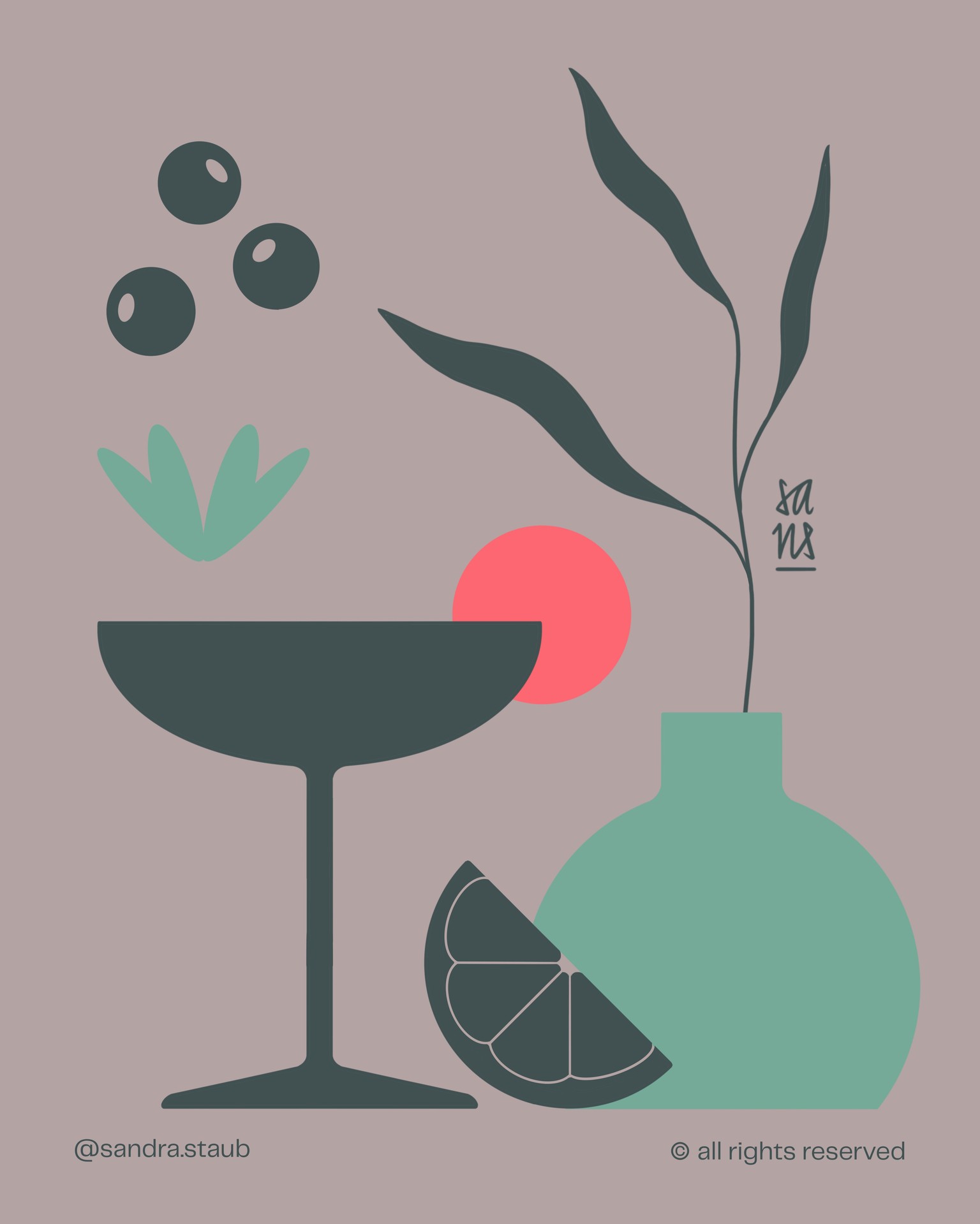Sample Artwork & Colour Palettes From Your Teacher - image 5 - student project