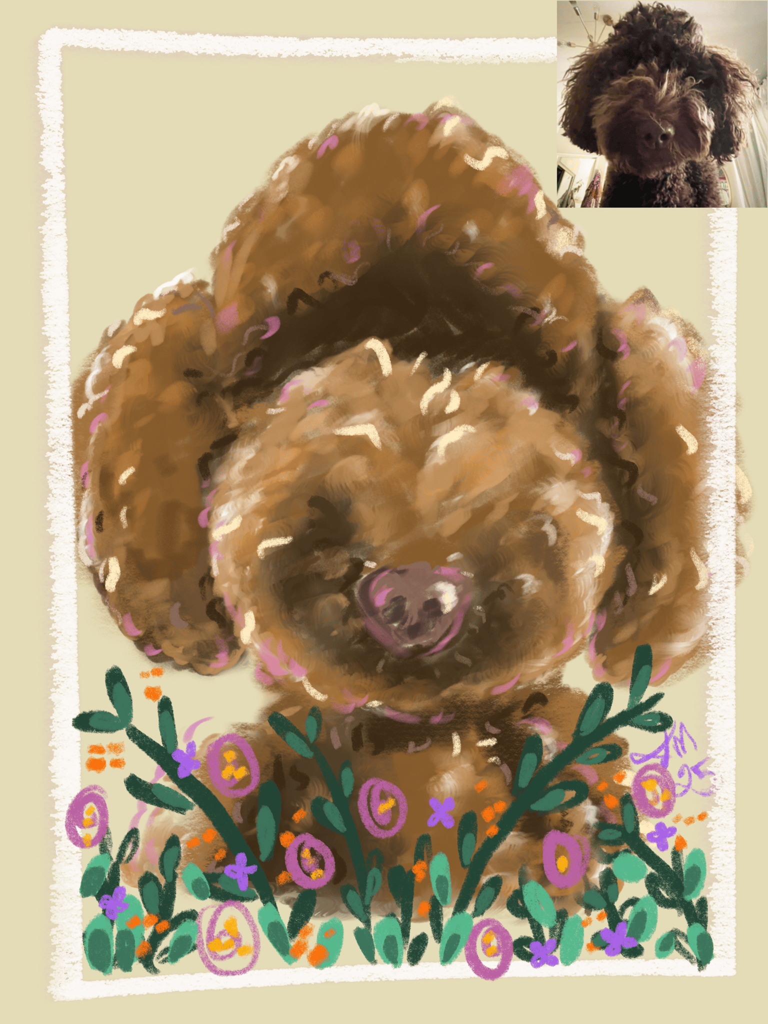 dog illustration - image 1 - student project