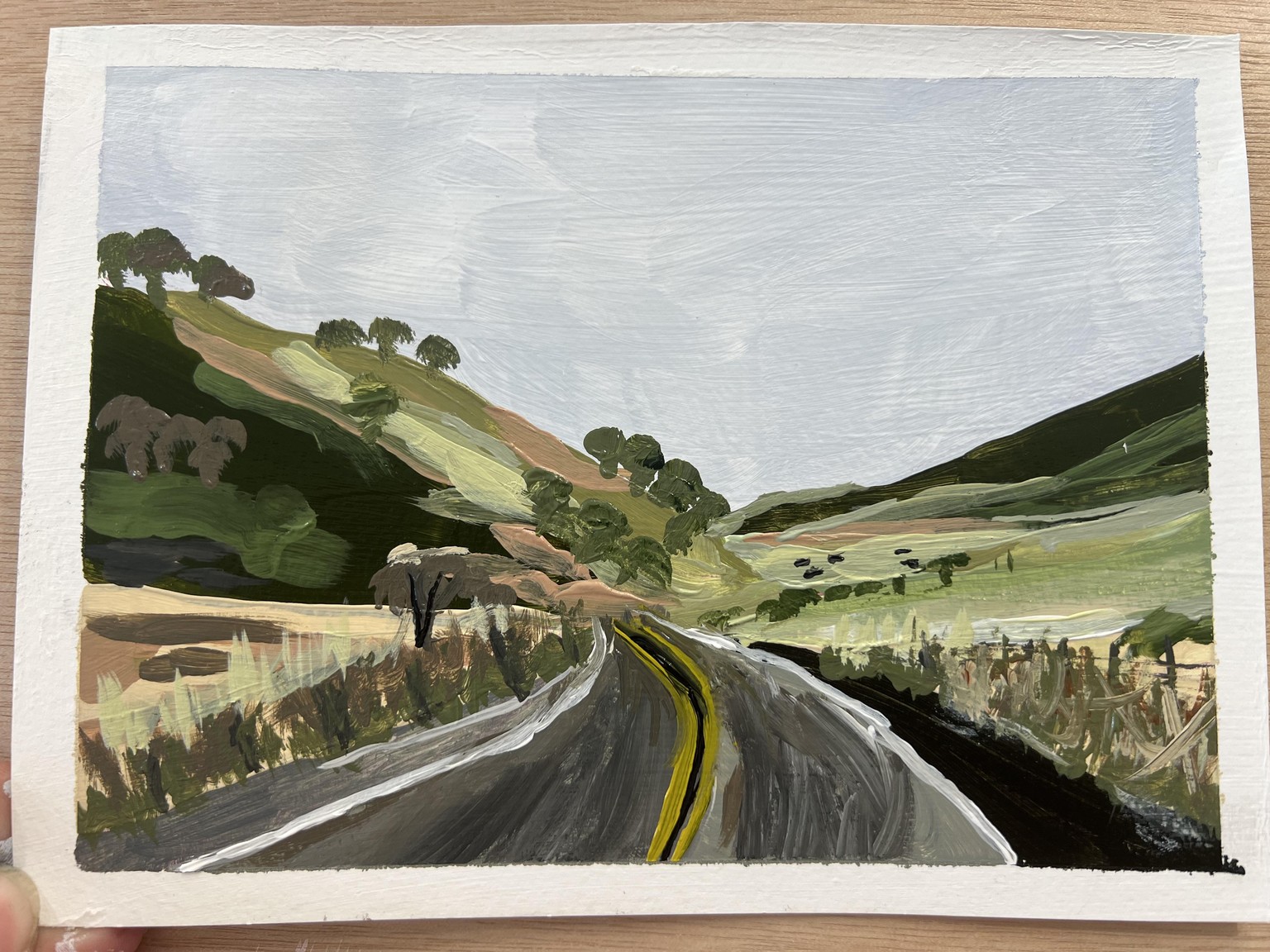 Loose Acrylic Landscape - image 1 - student project