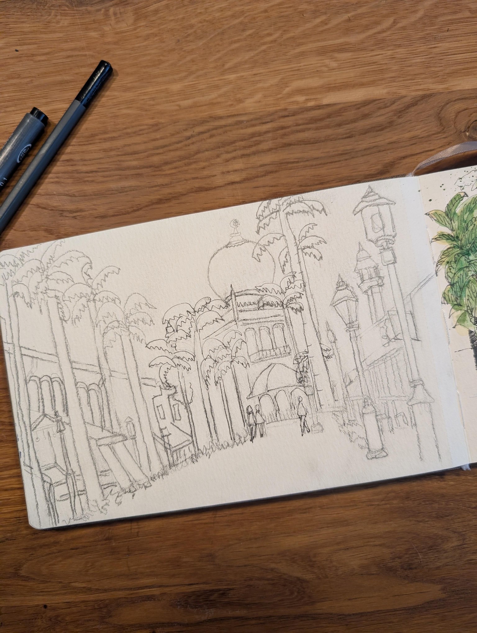 Urban sketching Singapore scenes - image 2 - student project