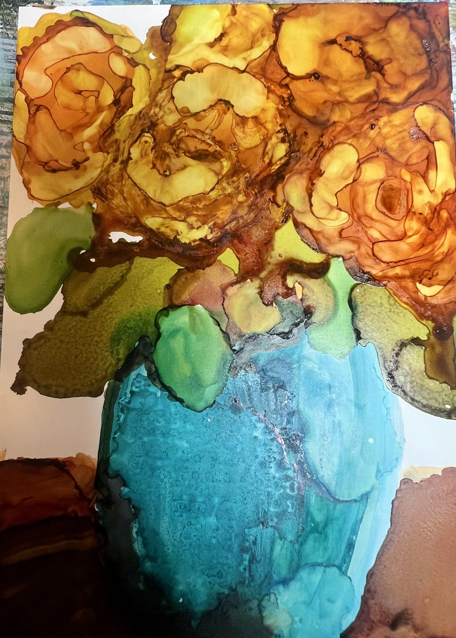 My First Floral Ink Arrangement - image 1 - student project