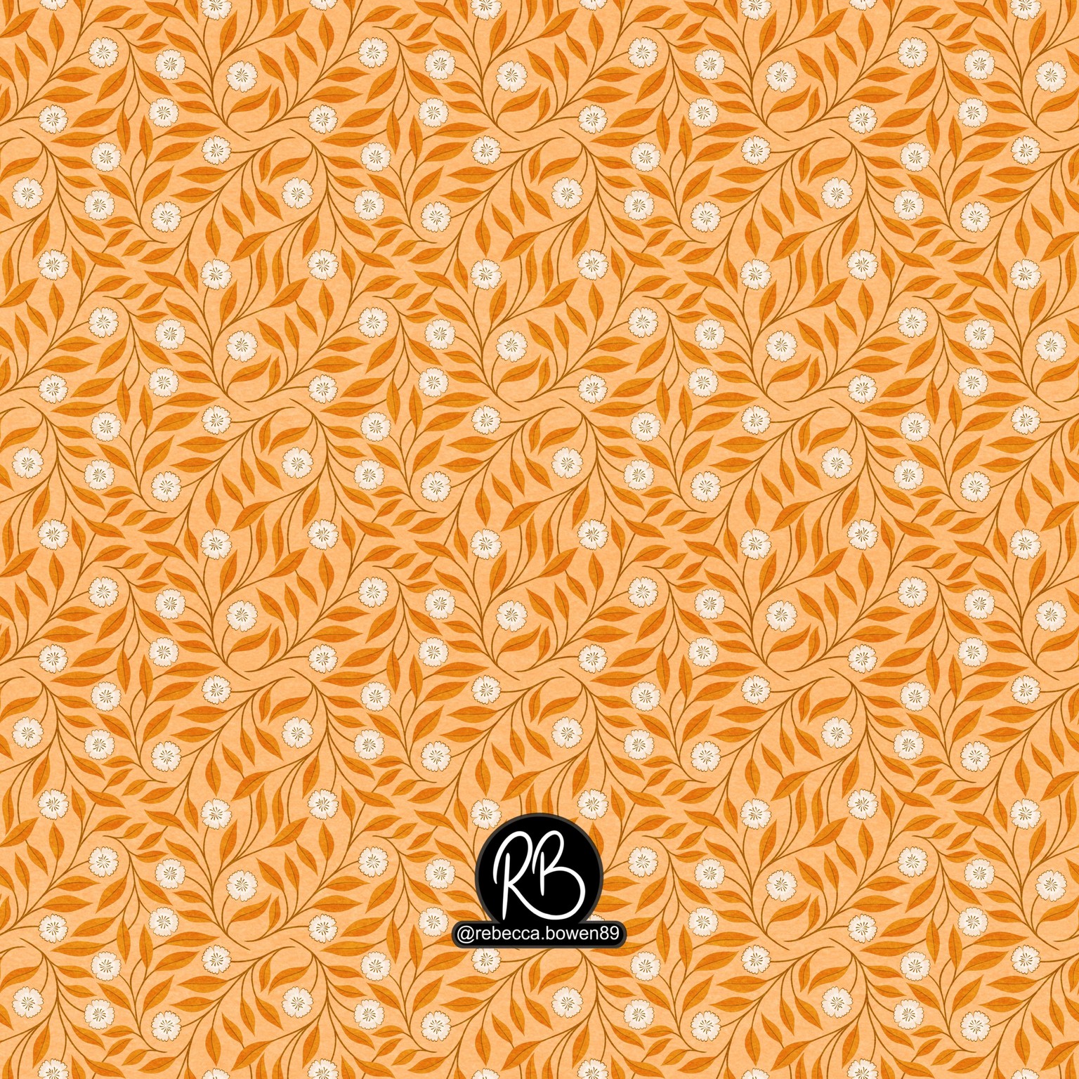 Trailing Floral Pattern - Using a circle shape - image 3 - student project