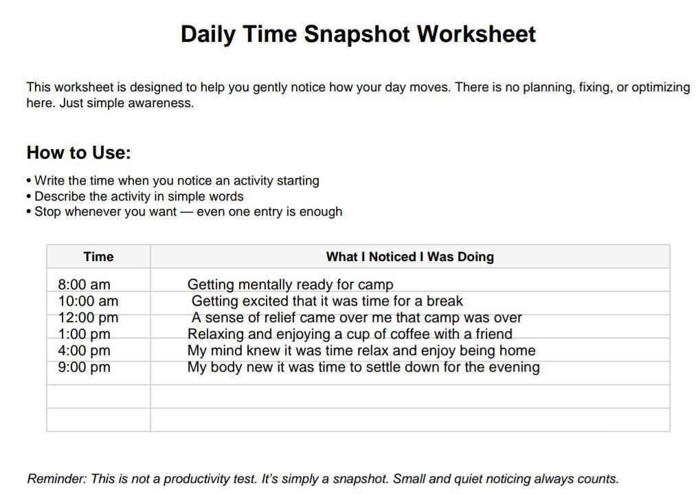Daily Time Awareness - image 1 - student project