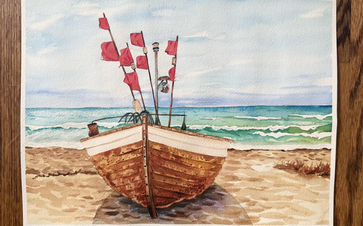 Boat on the ocean - image 1 - student project
