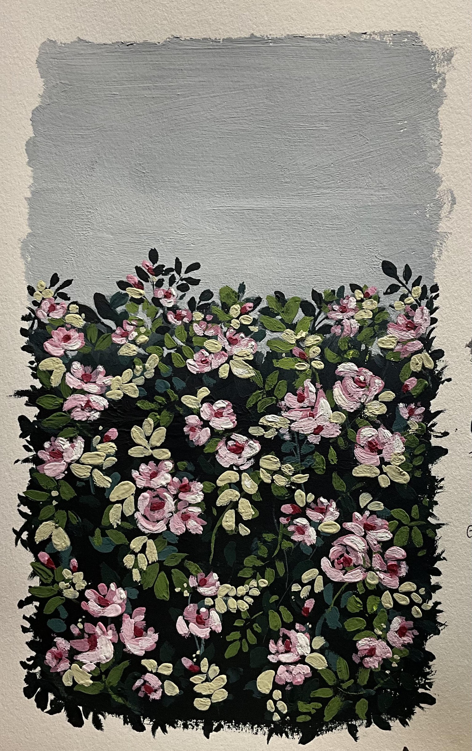 Rose garden in gouache - image 1 - student project