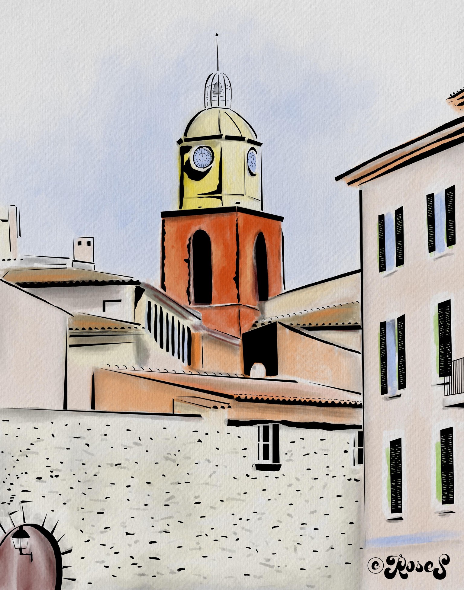 Urban Watercolor Sketching - image 4 - student project