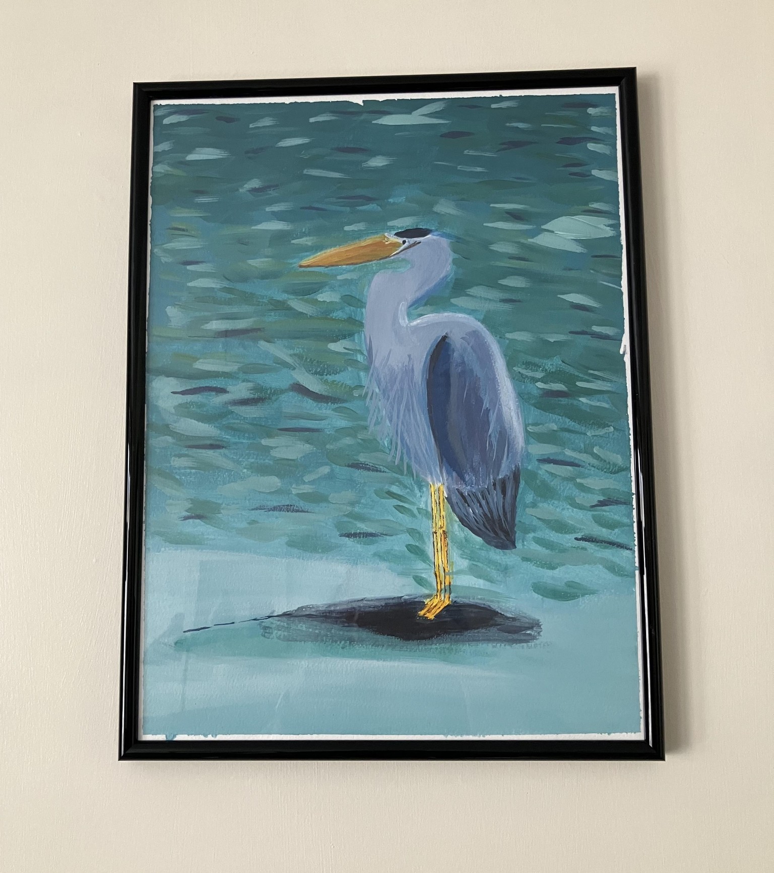 Great Blue Heron by the Sea - image 1 - student project