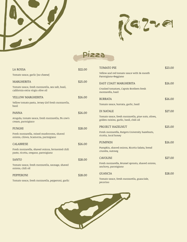 Razza Menu - image 2 - student project