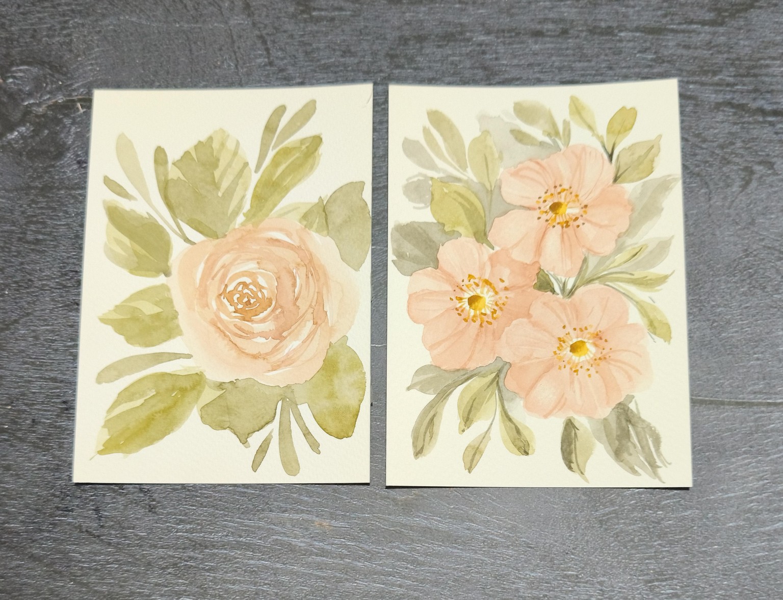 Vintage pastel flowers - image 1 - student project