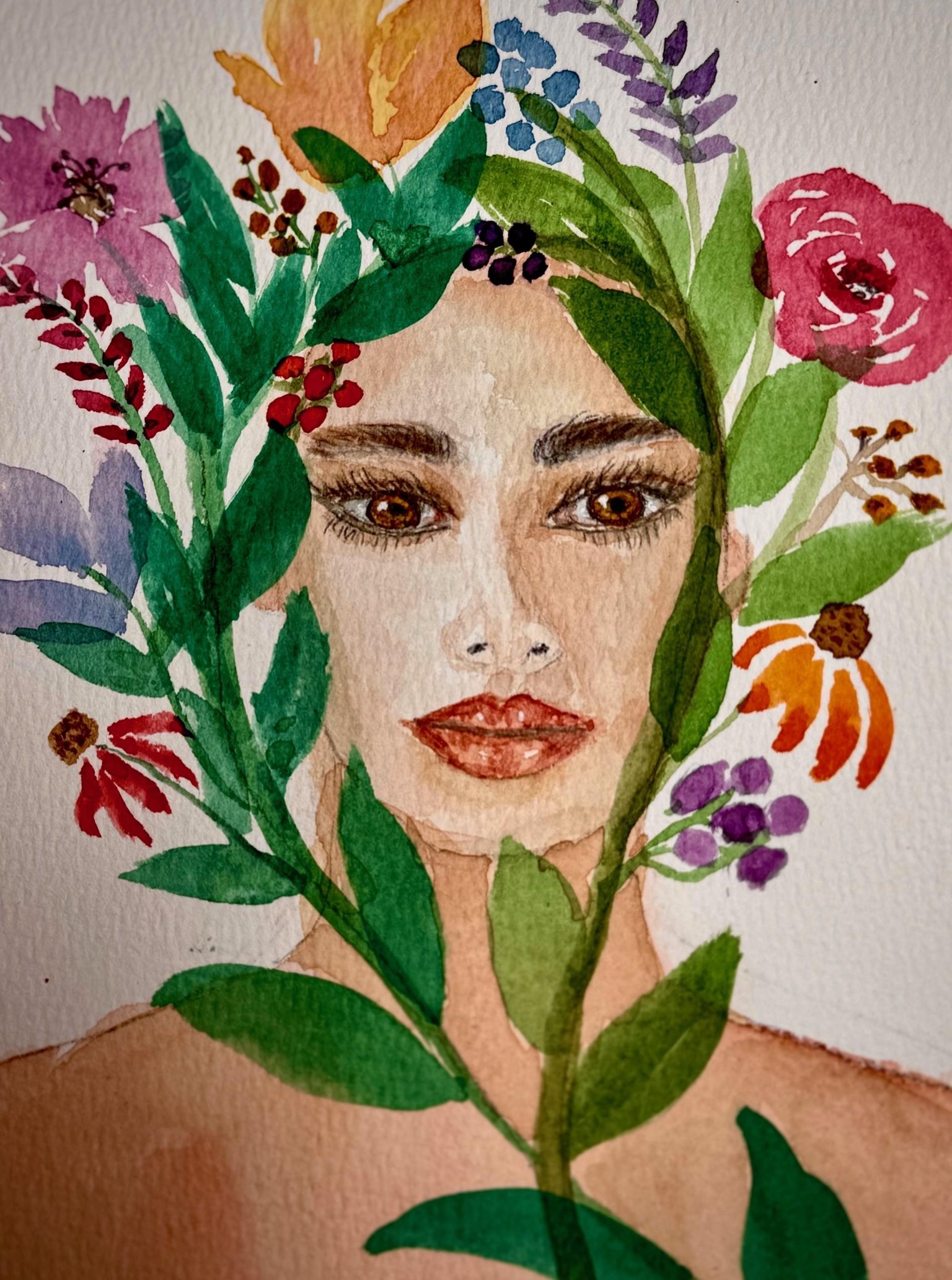 Floral Portrait - image 1 - student project