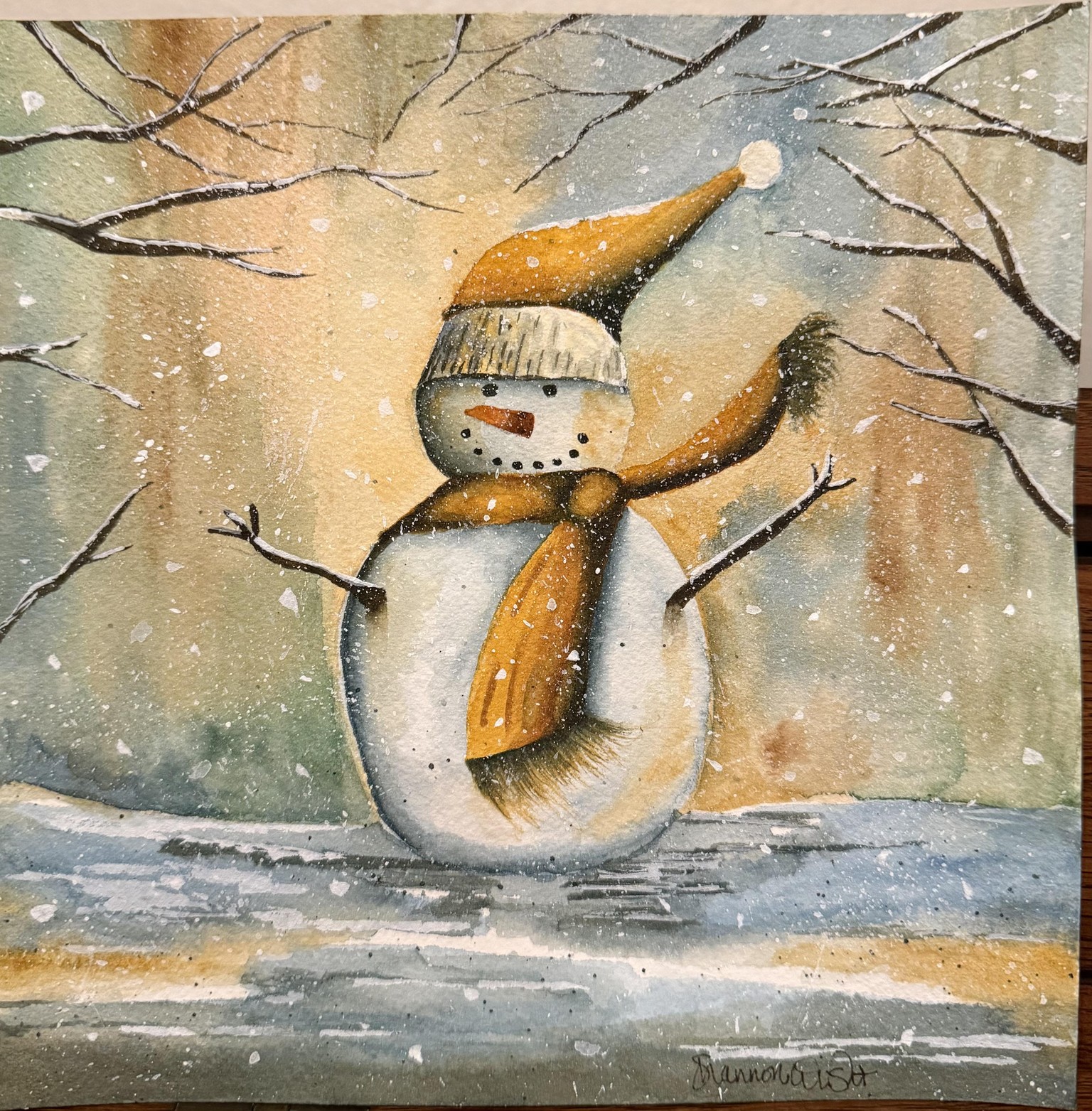 Magical Snowman Landscape - image 1 - student project