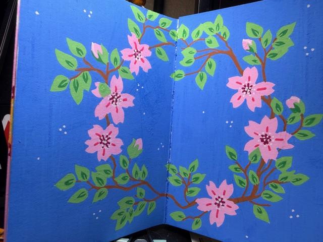 Cherry Bloom on Blue - image 1 - student project
