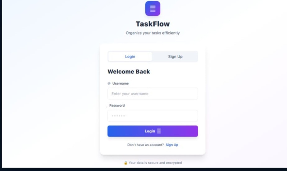 TaskFlow - image 1 - student project