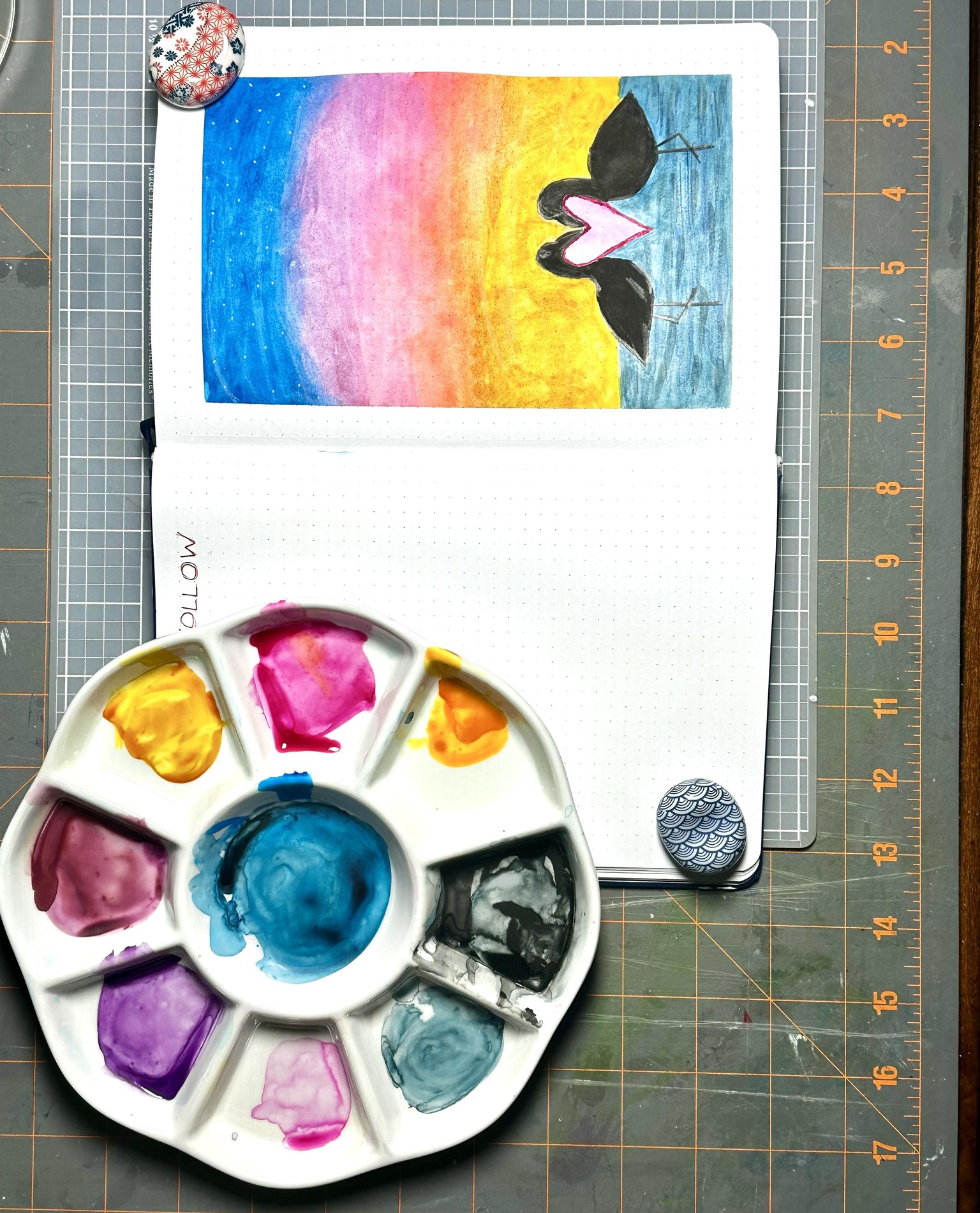 Valentine Flamingo Sunset - image 2 - student project