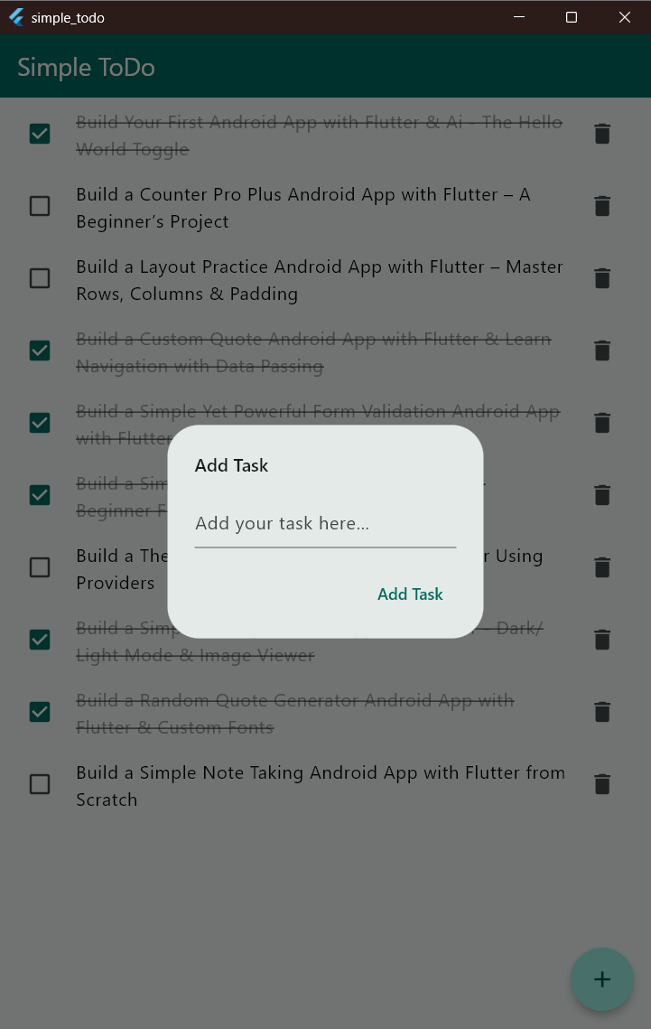 Simple To-Do App - image 2 - student project