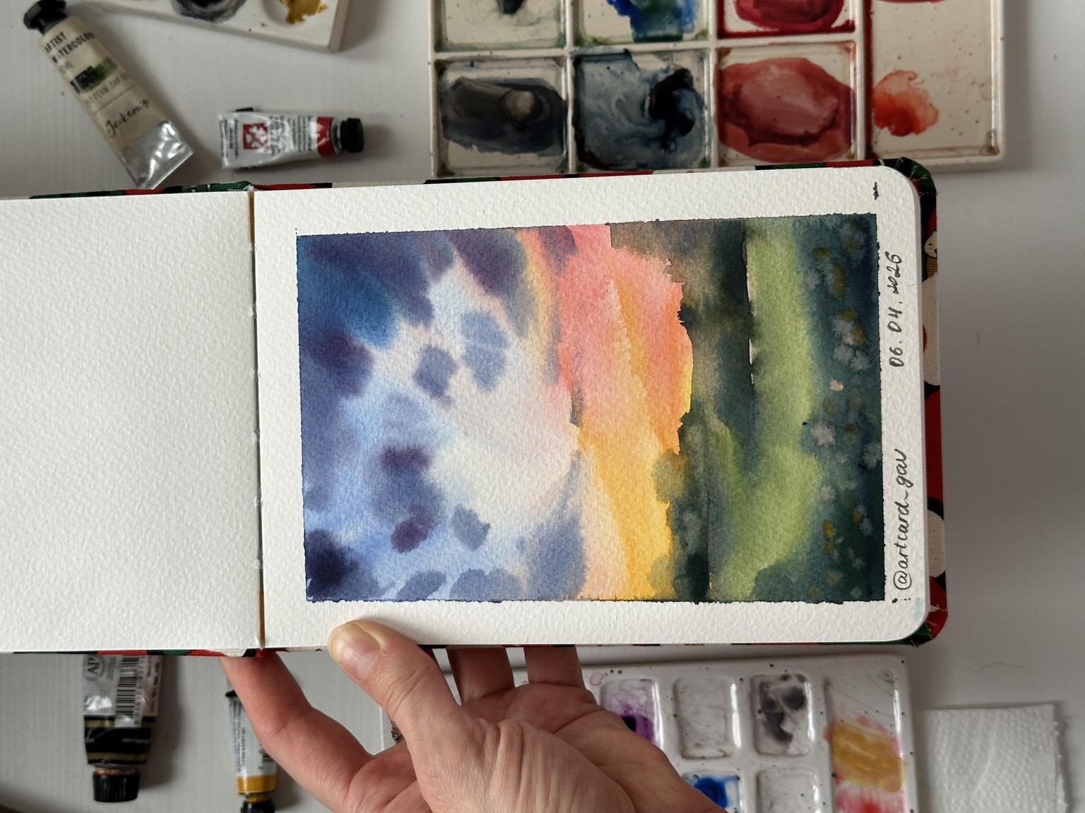 Bright Landscape For My New Sketchbook - image 1 - student project