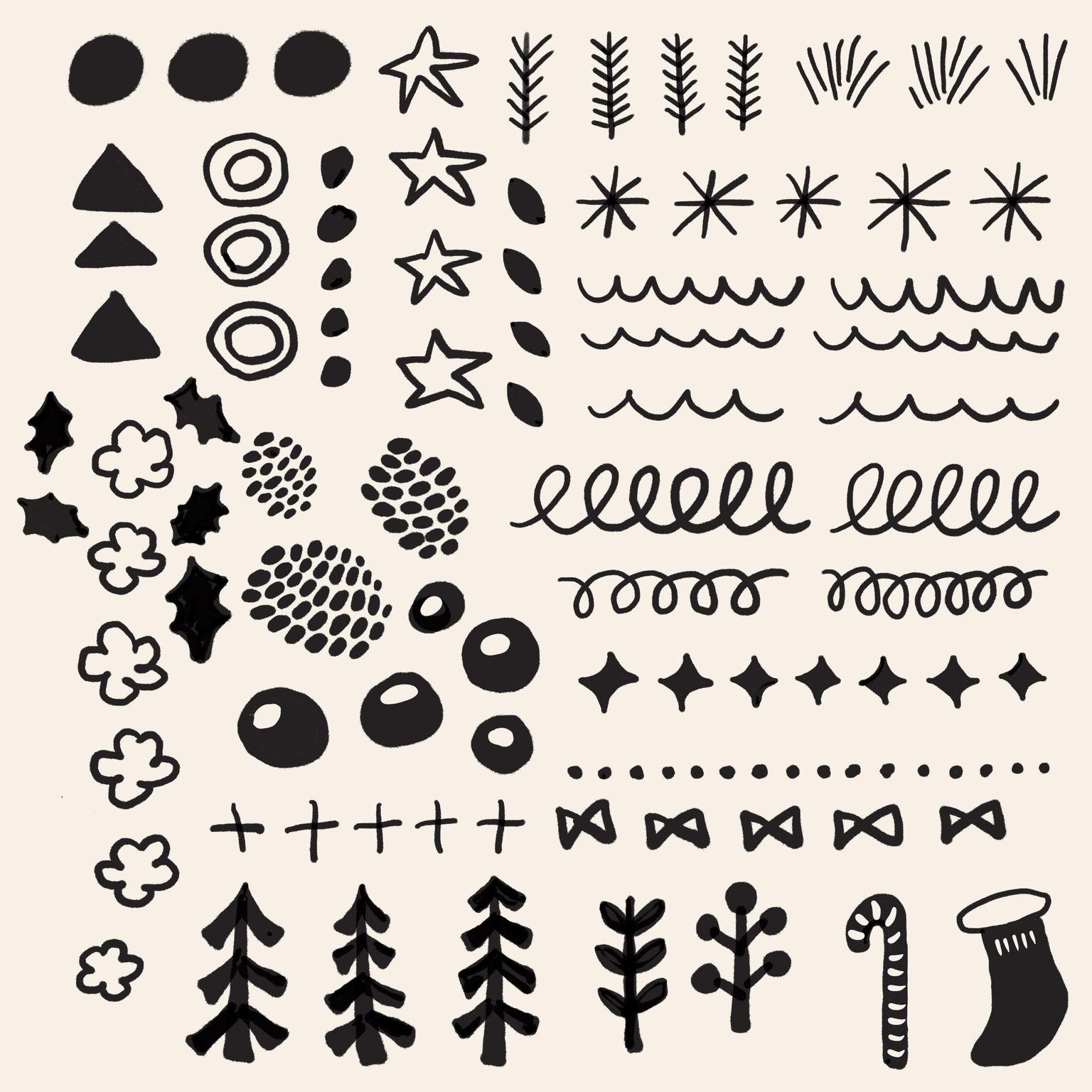 Christmas abstract patterns - image 1 - student project