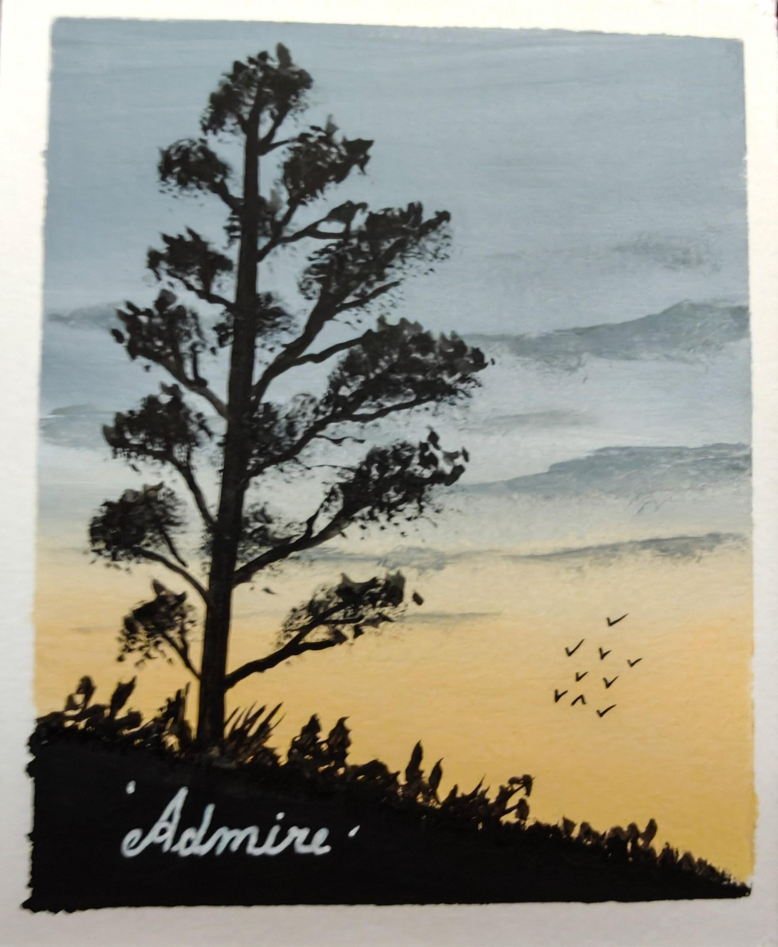 30 Days Acrylic Landscape Challenge :  Day 1 - image 20 - student project