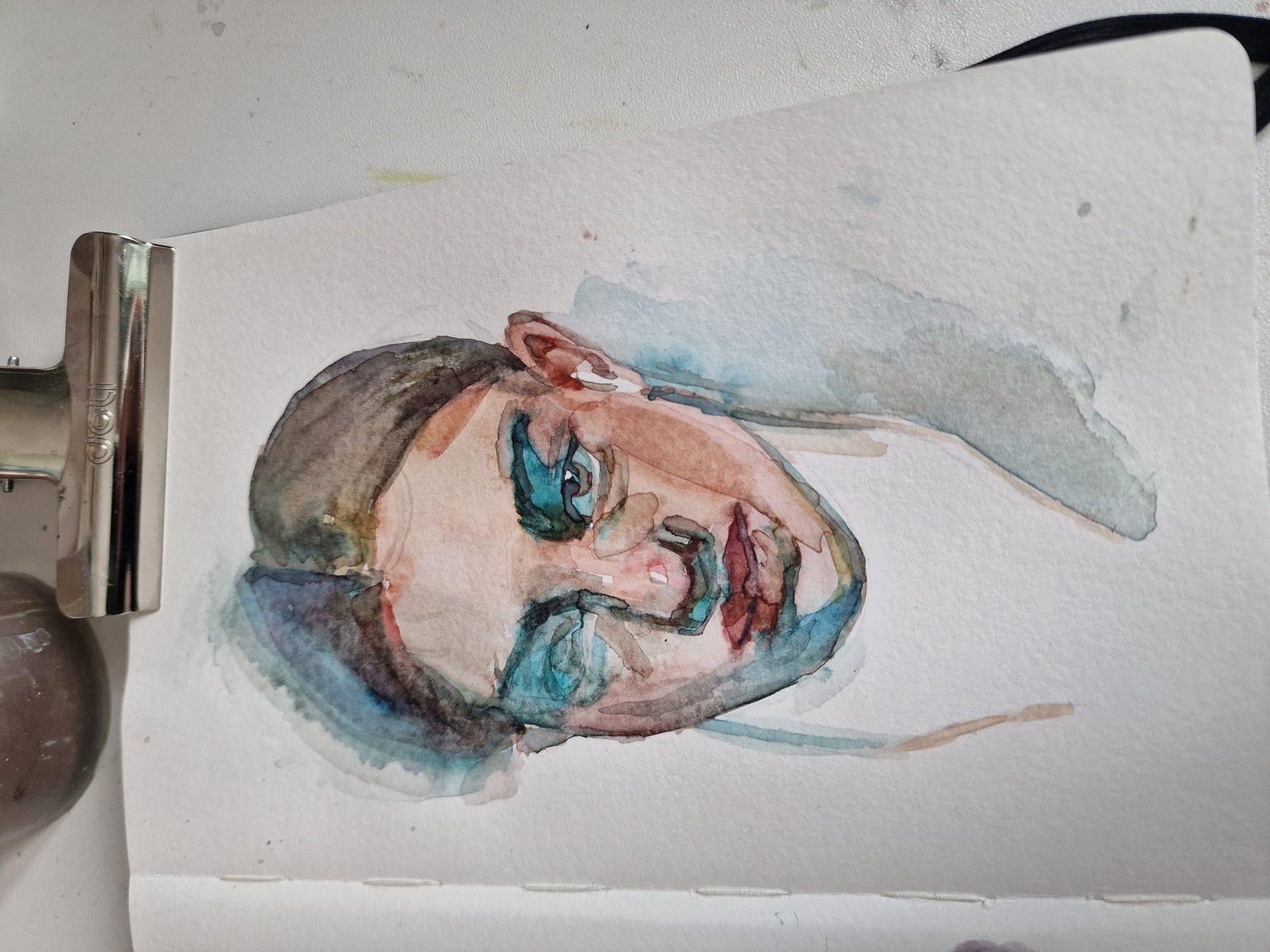 Trying out my watercolor  skillss - image 3 - student project