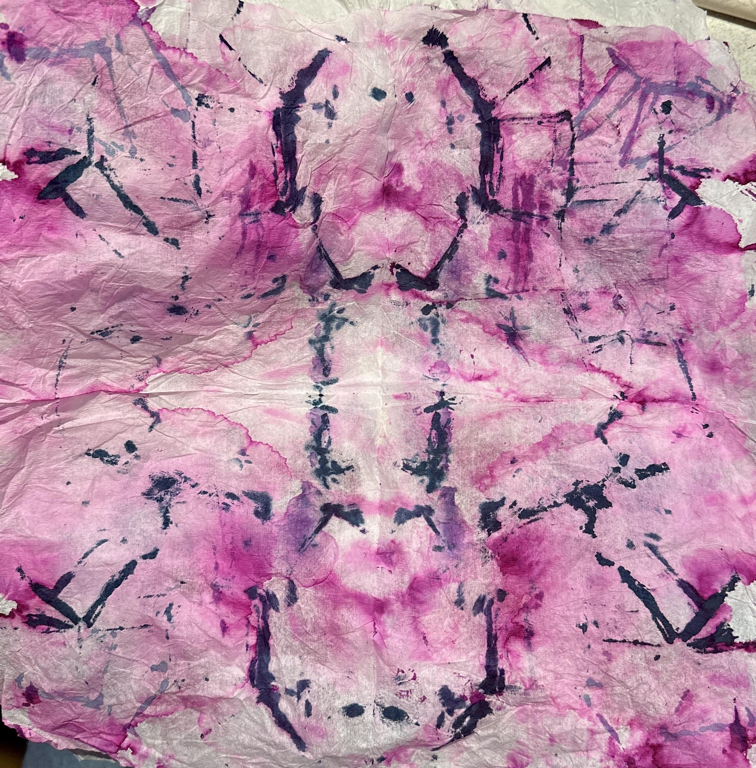 Shibori-Style Collage Papers - image 3 - student project
