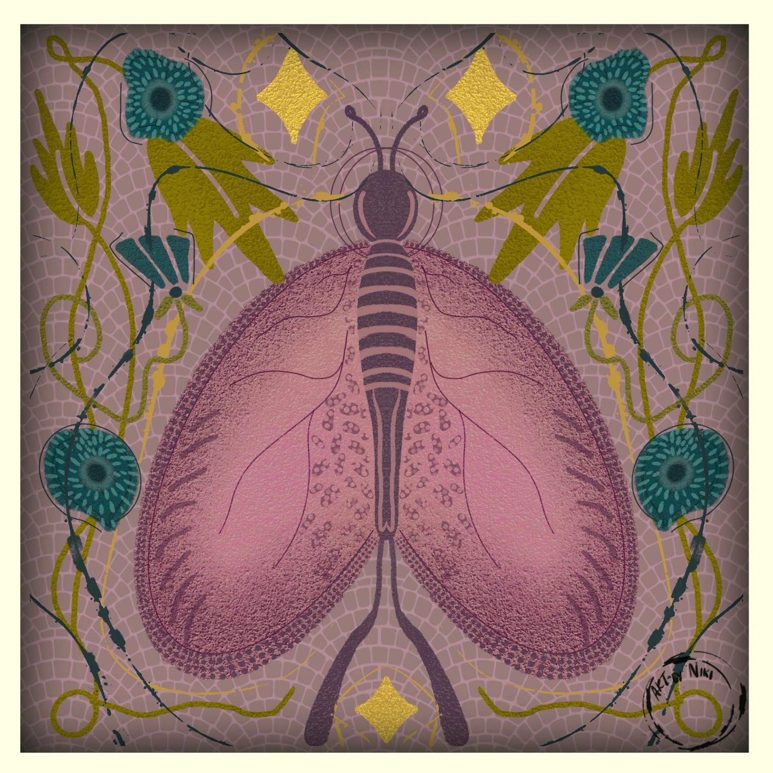 Moth in Procreate - image 1 - student project