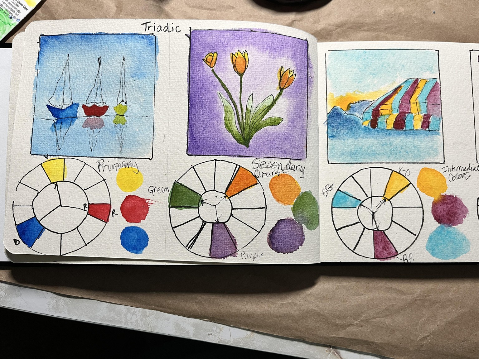 Color Harmony: Triadic painting - image 1 - student project