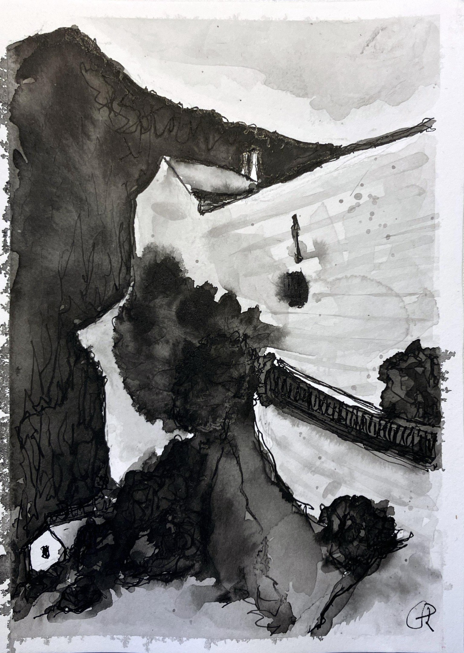 Inky Landscapes: Letting Go… at a Snail’s Pace 🐌 - image 1 - student project