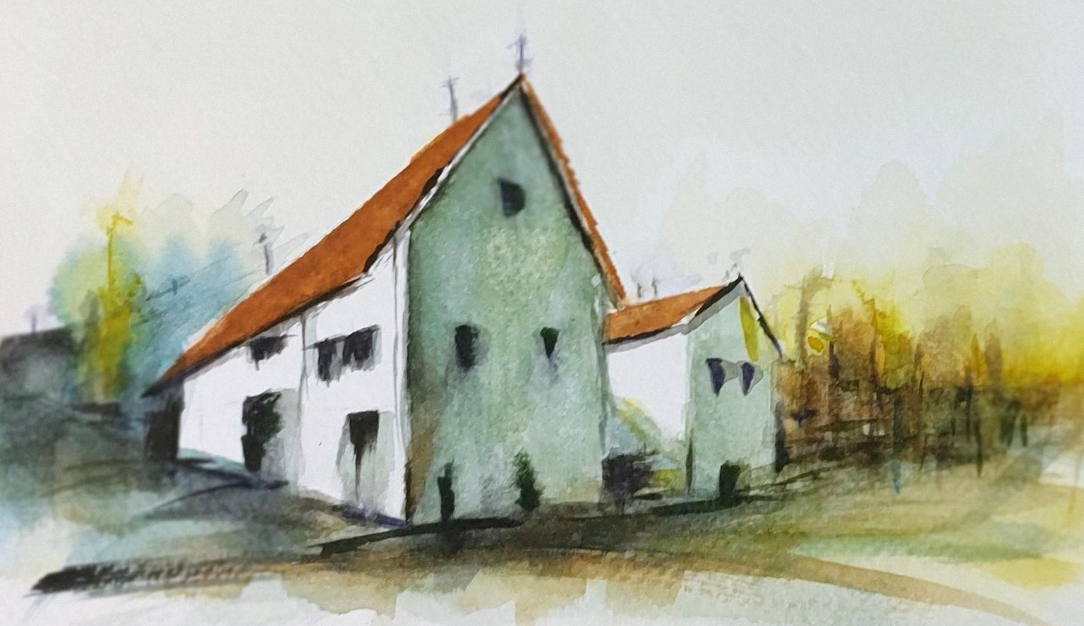 Simple two point perspective - a lovely class with Nadine Dudek - image 1 - student project