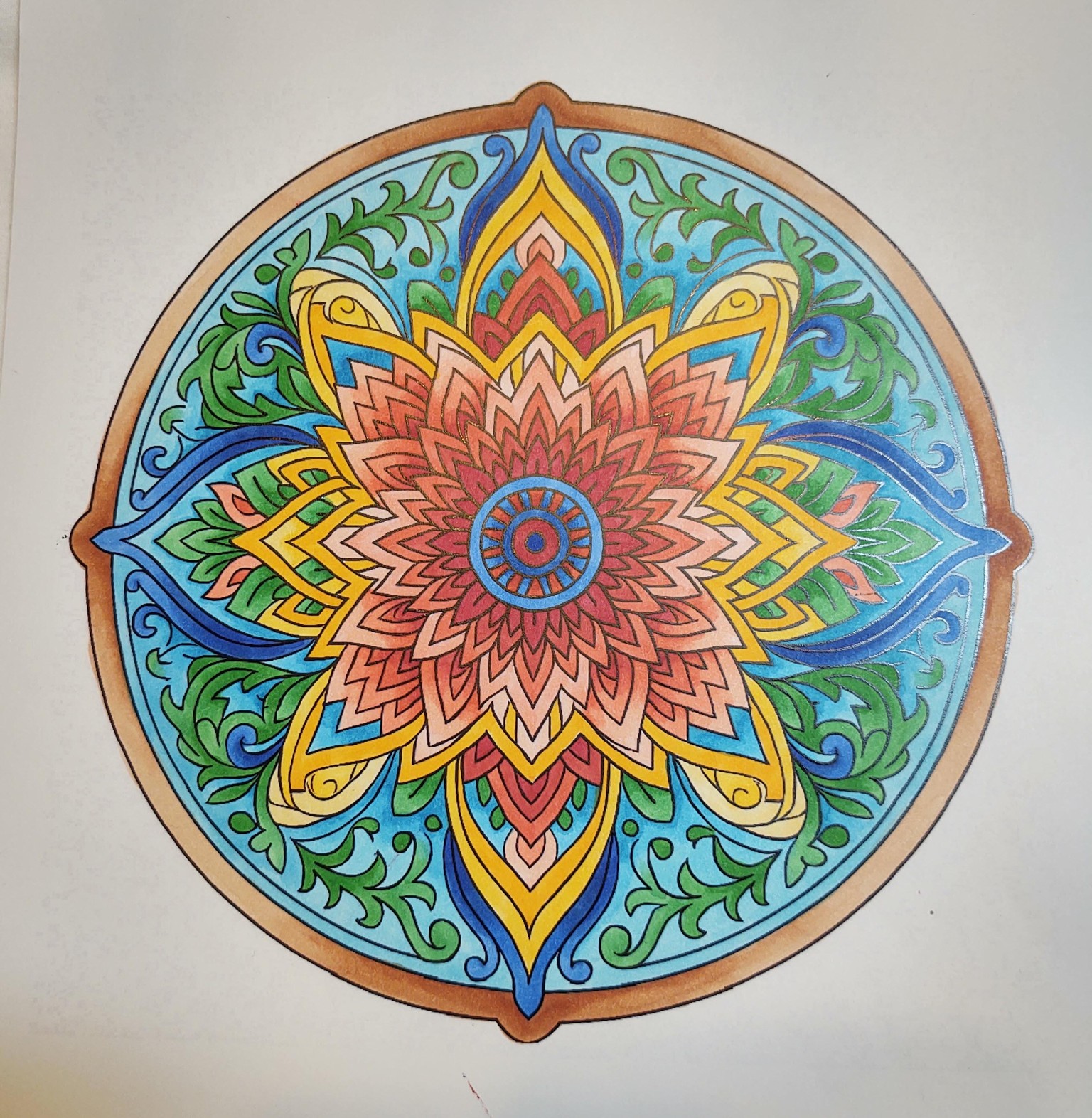 Colored Mandala - image 2 - student project