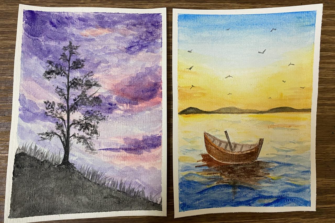 Shalika Gupta - 15 Days of Easy Watercolor Landscapes - image 3 - student project