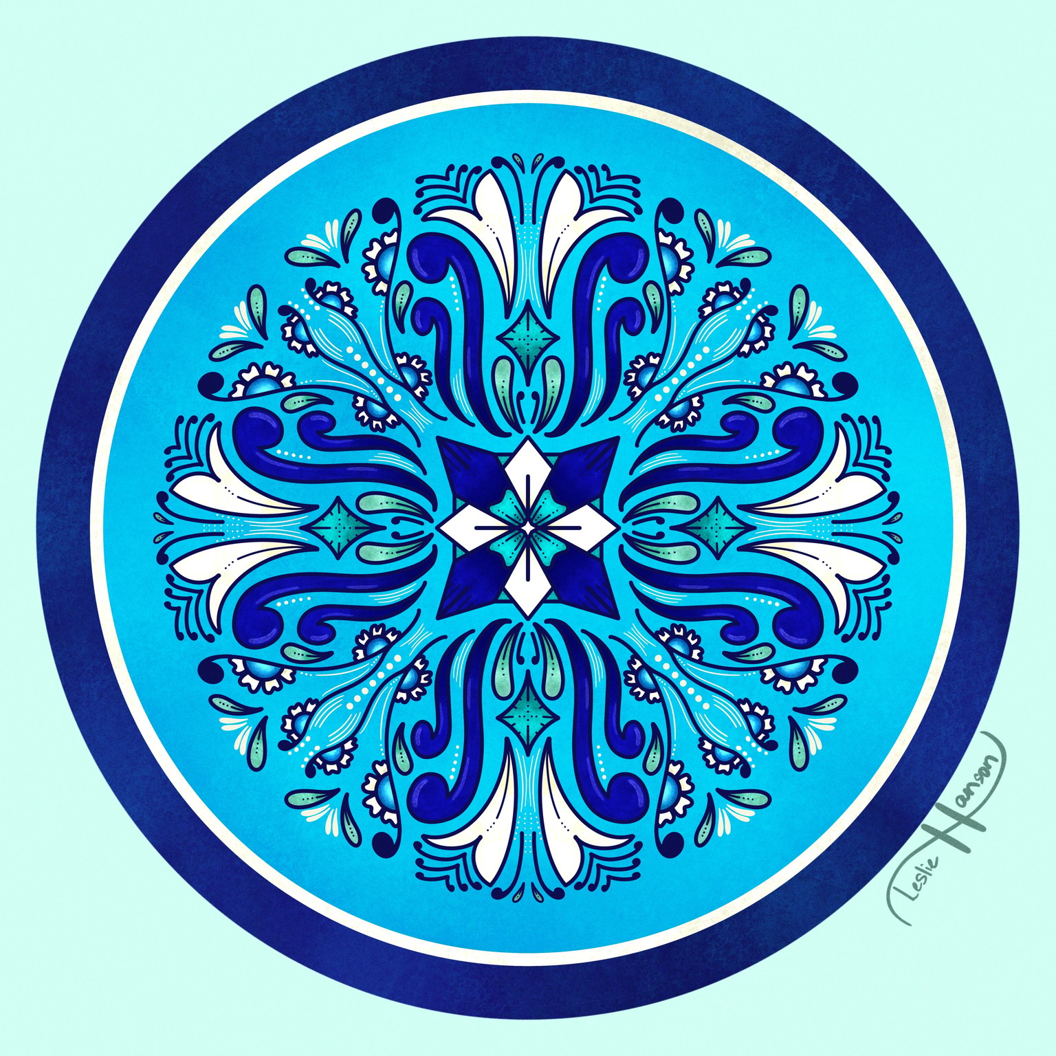 India-Inspired Blue Pottery and Tile - image 1 - student project