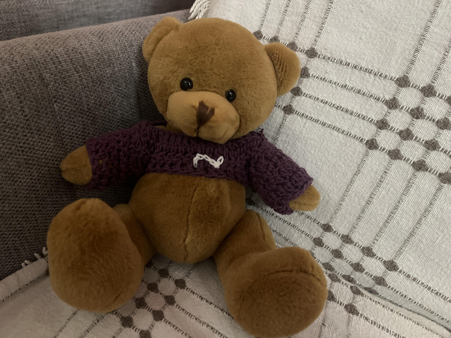 Crochet Sweater/shrug for teddy bear - image 1 - student project
