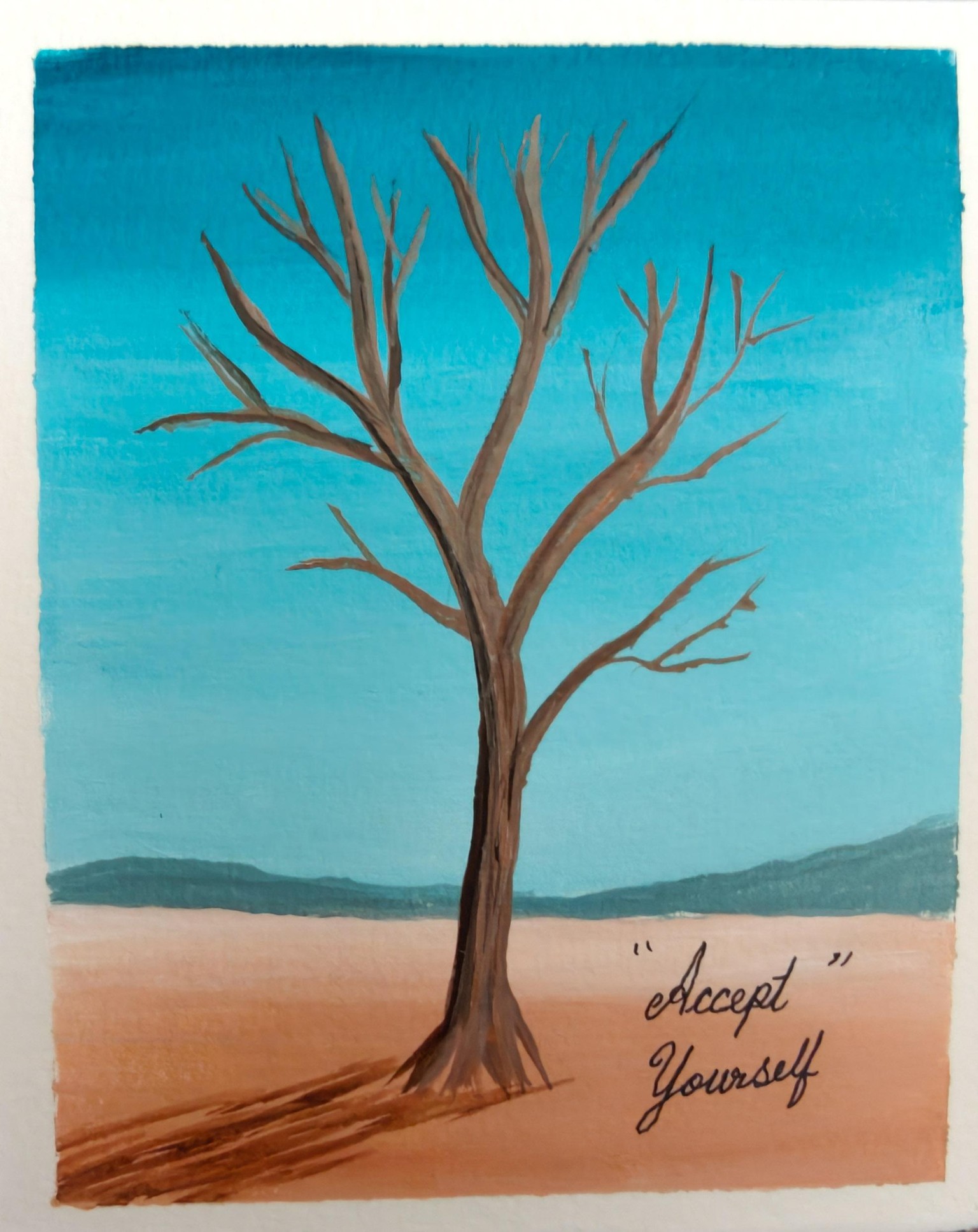 30 Days Acrylic Landscape Challenge :  Day 1 - image 5 - student project