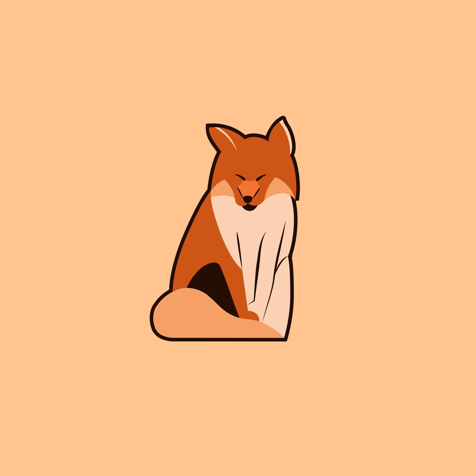 Fox logo featuring the golden ratio. - image 9 - student project