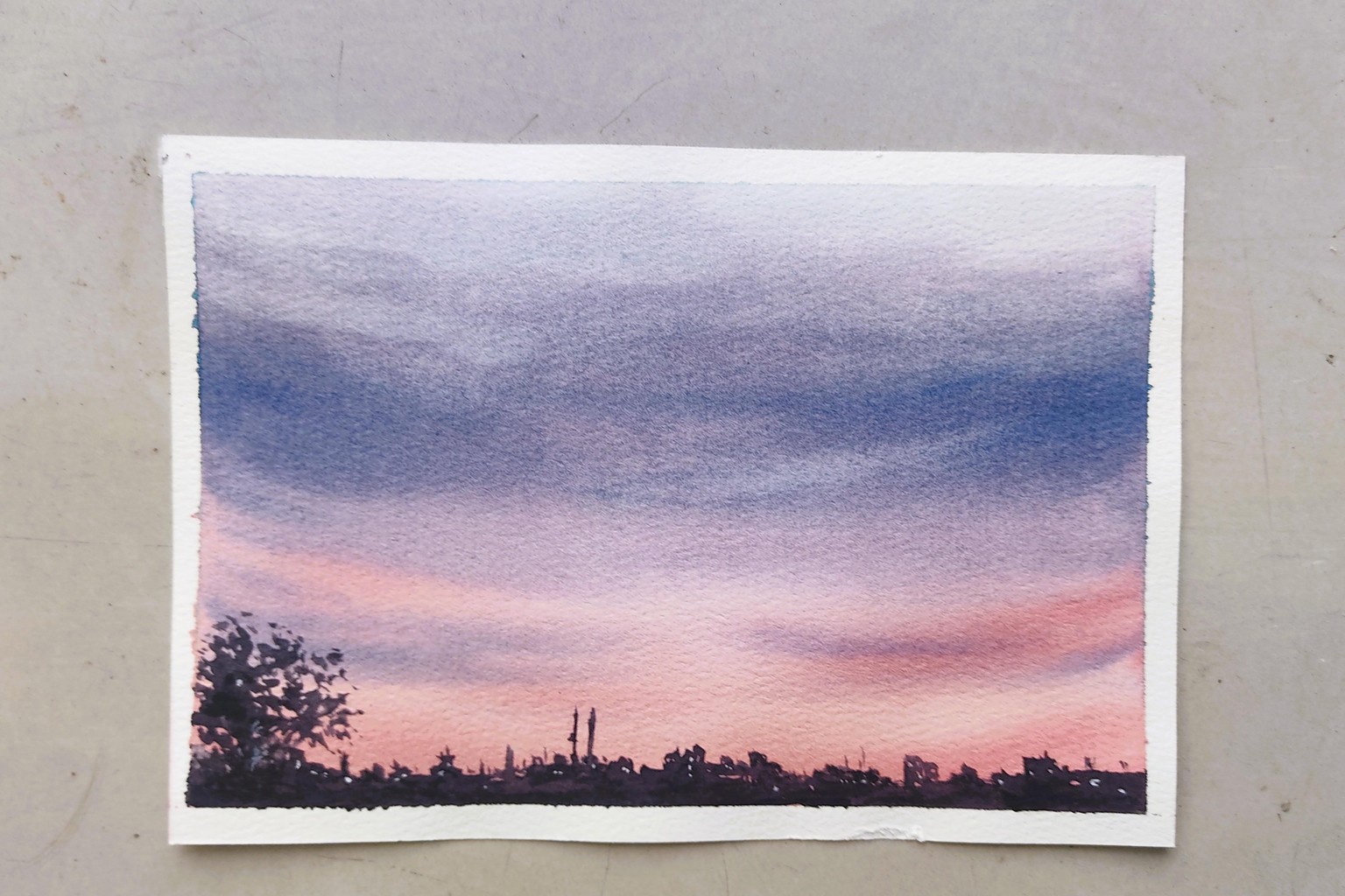 Watercolor Essentials for Painting Realistic Skies - image 4 - student project