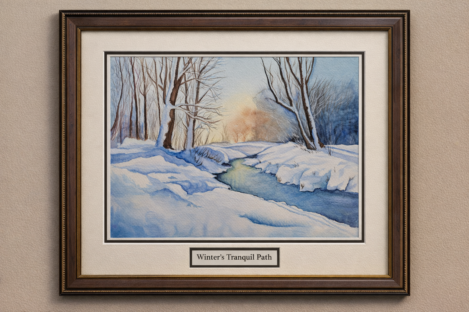 Winter's Tranquil Path - image 1 - student project