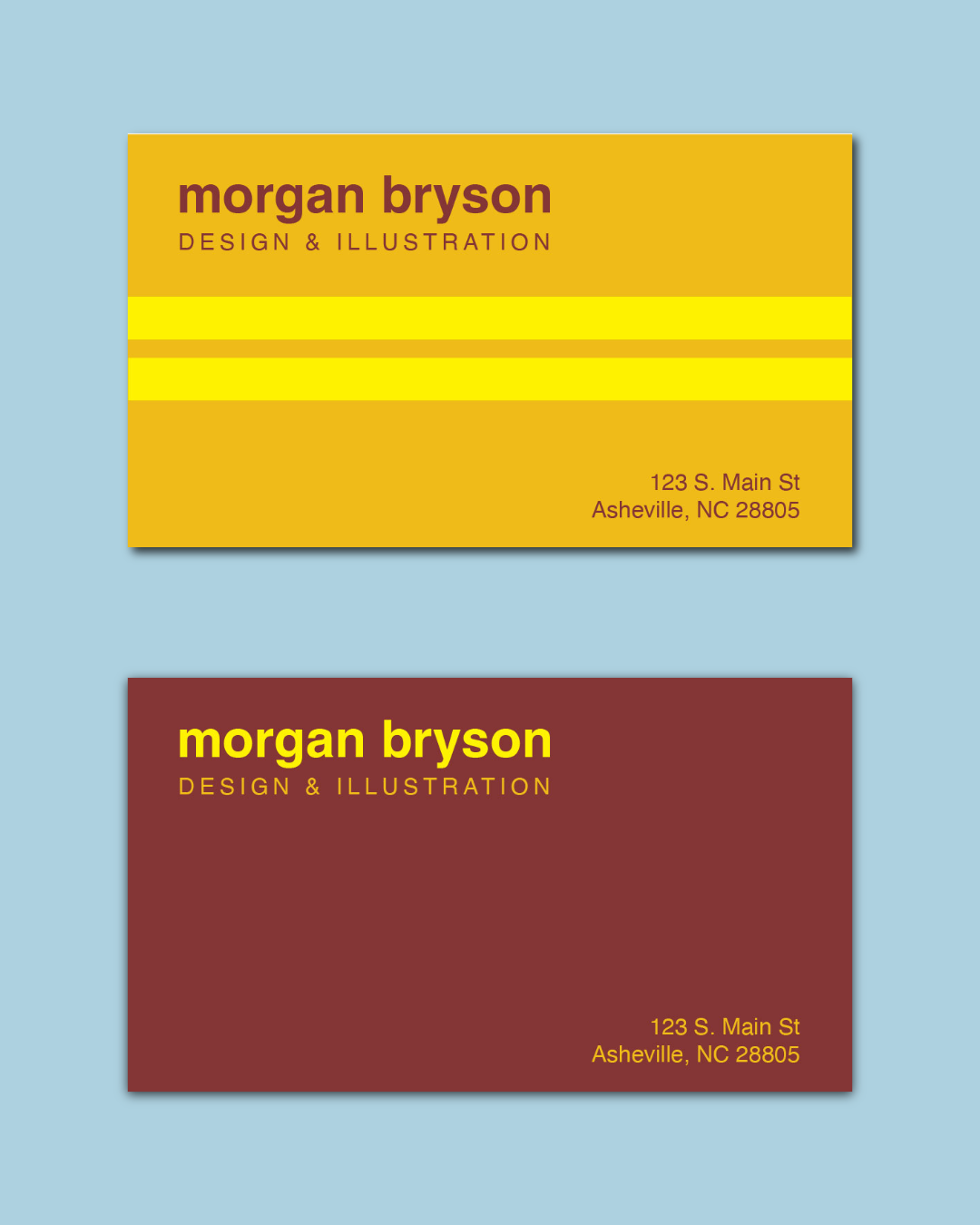Typography Project: Personal Business Cards - image 1 - student project