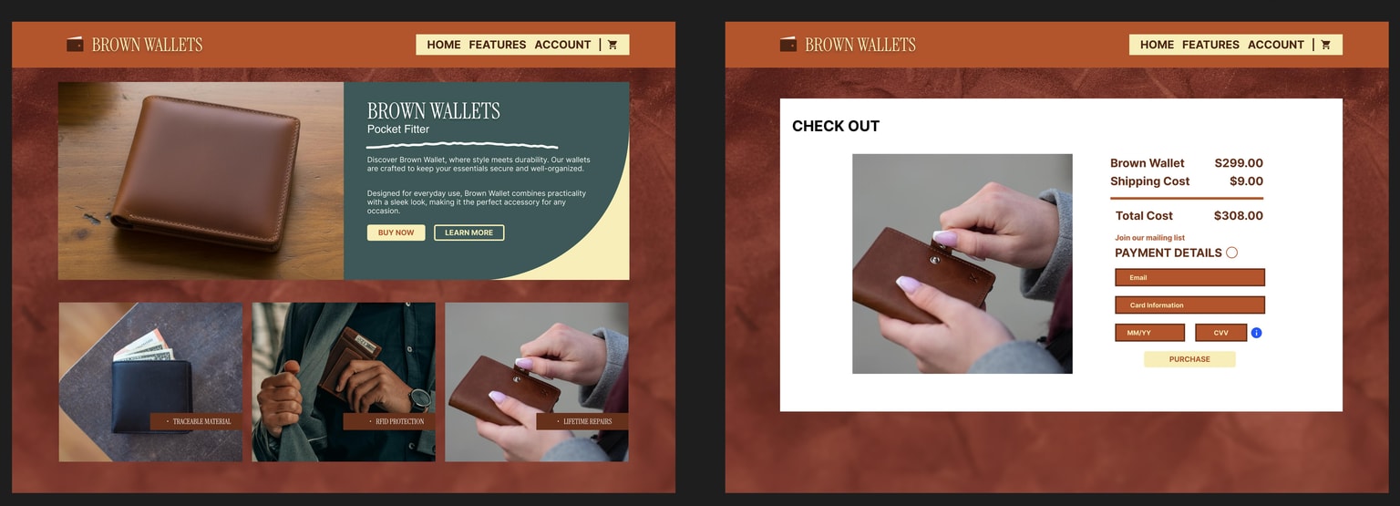 Brown Wallet - image 3 - student project