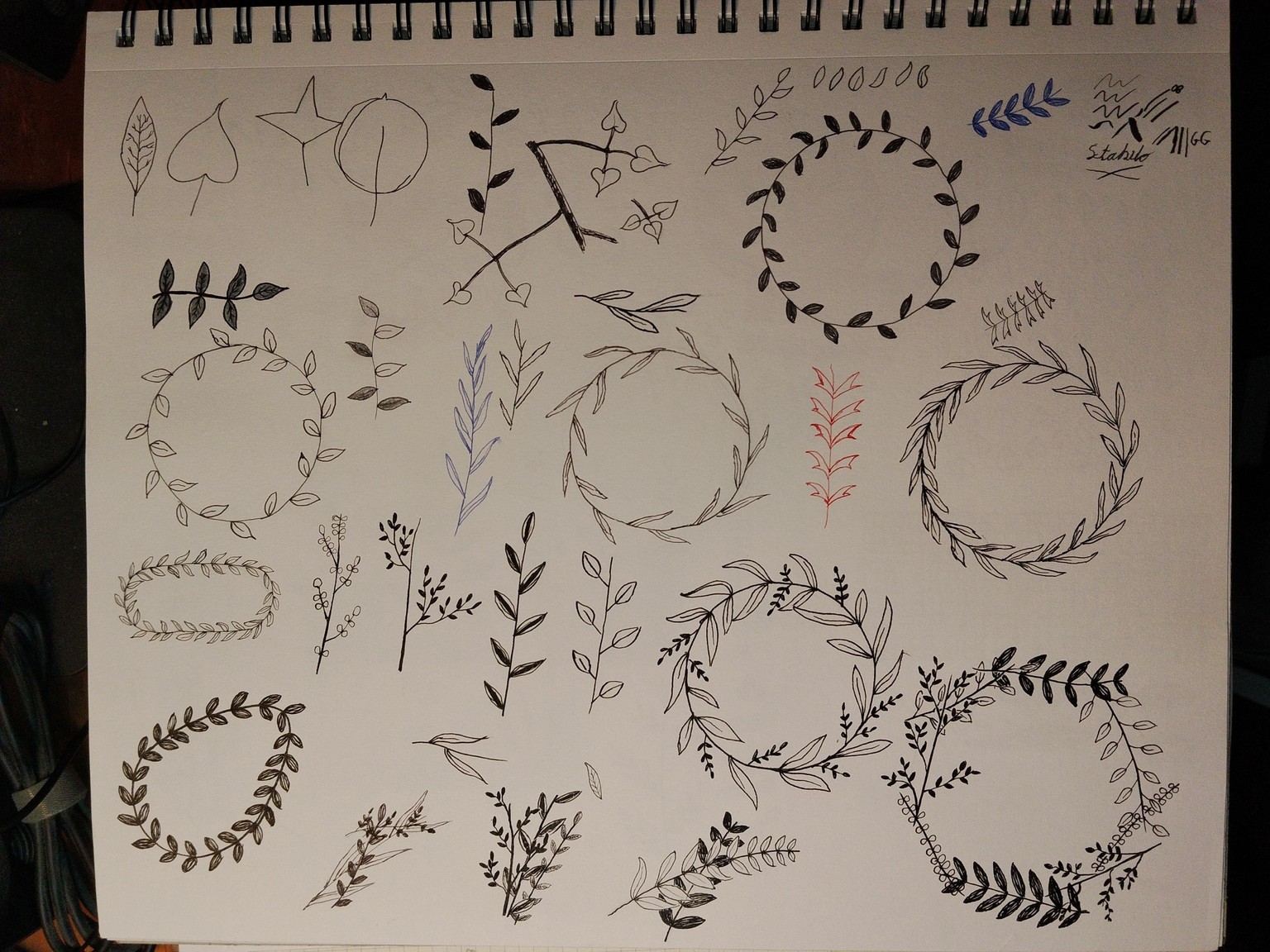 Drawing Wreaths - image 1 - student project