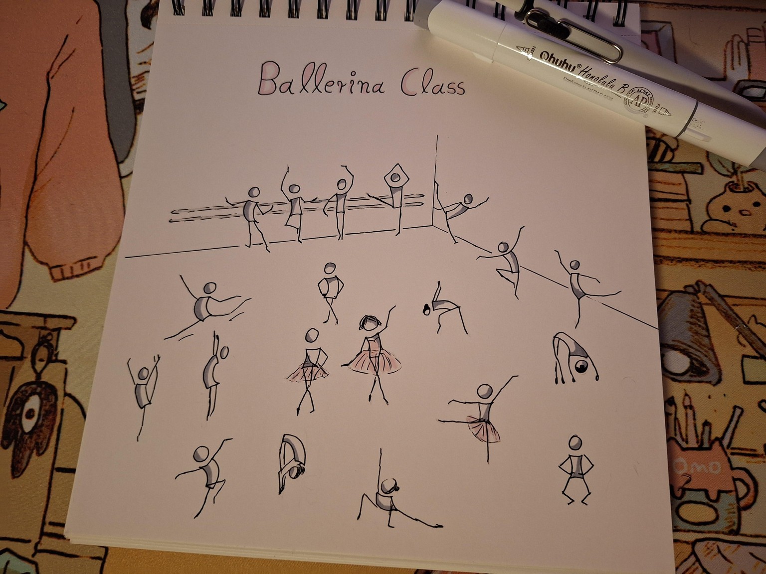 Stick Figures attending Ballet Class - image 1 - student project