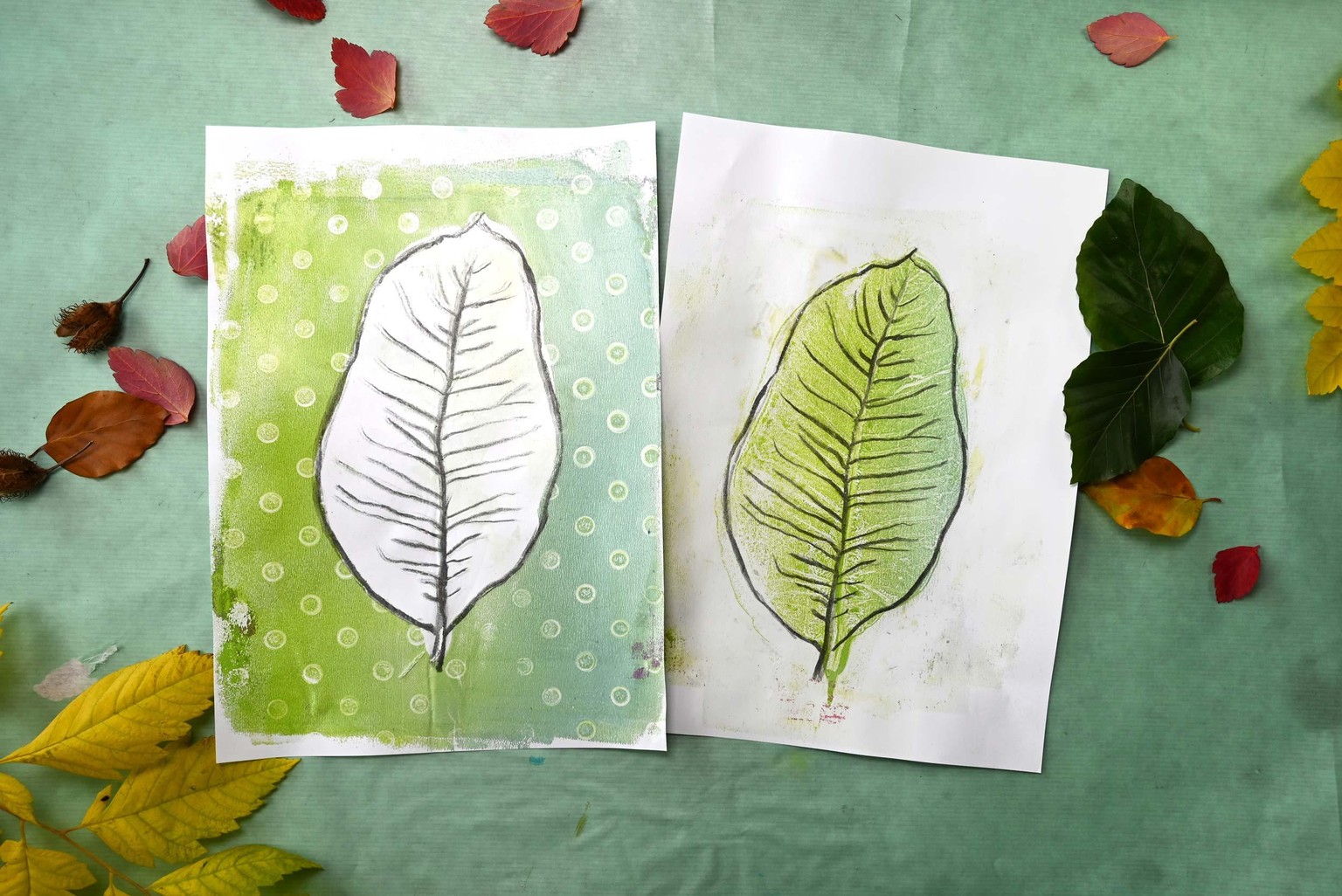 Charcoal Meets Gelli Plate - image 1 - student project