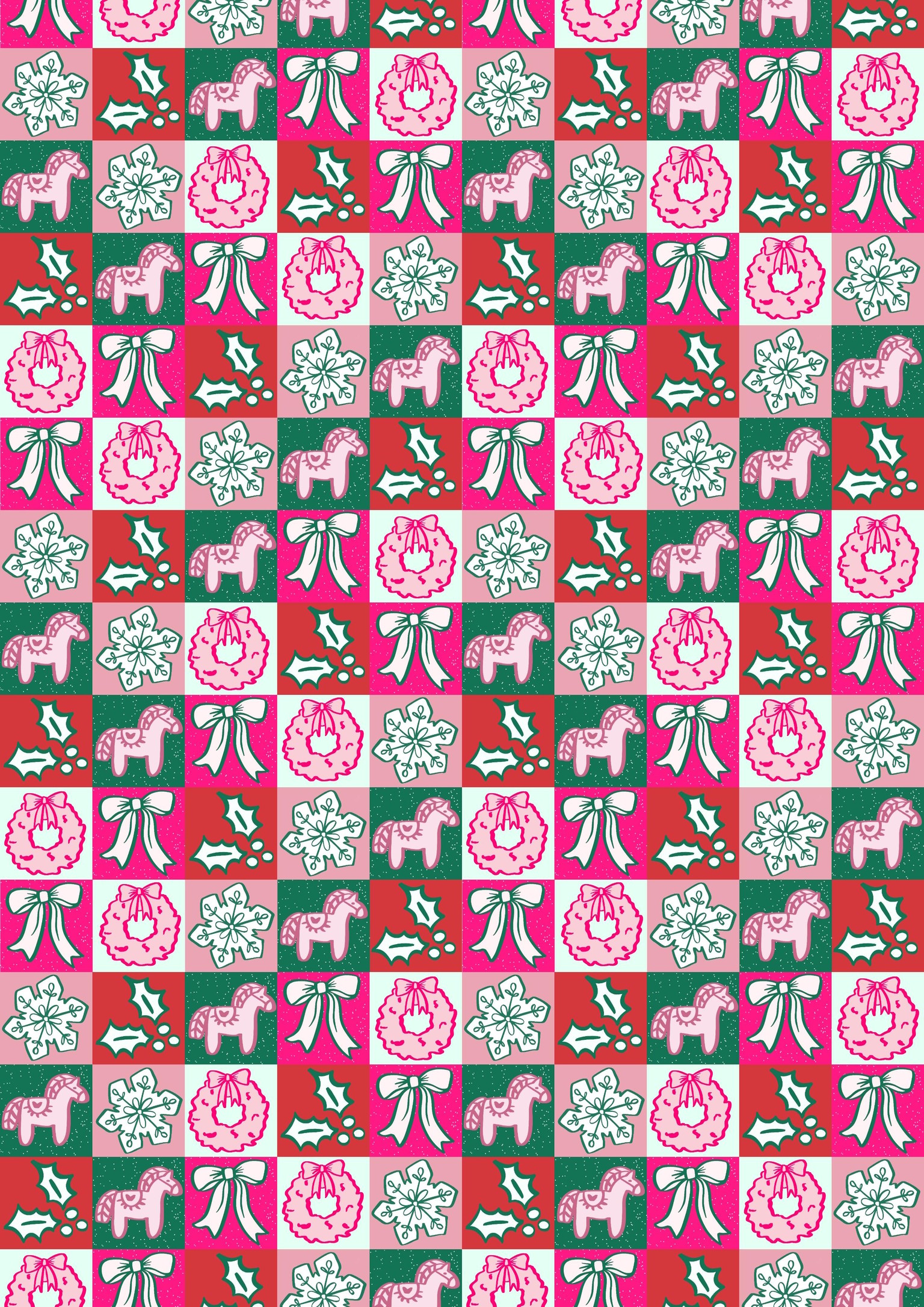 First Try of the 5 square pattern, but in Procreate - image 1 - student project