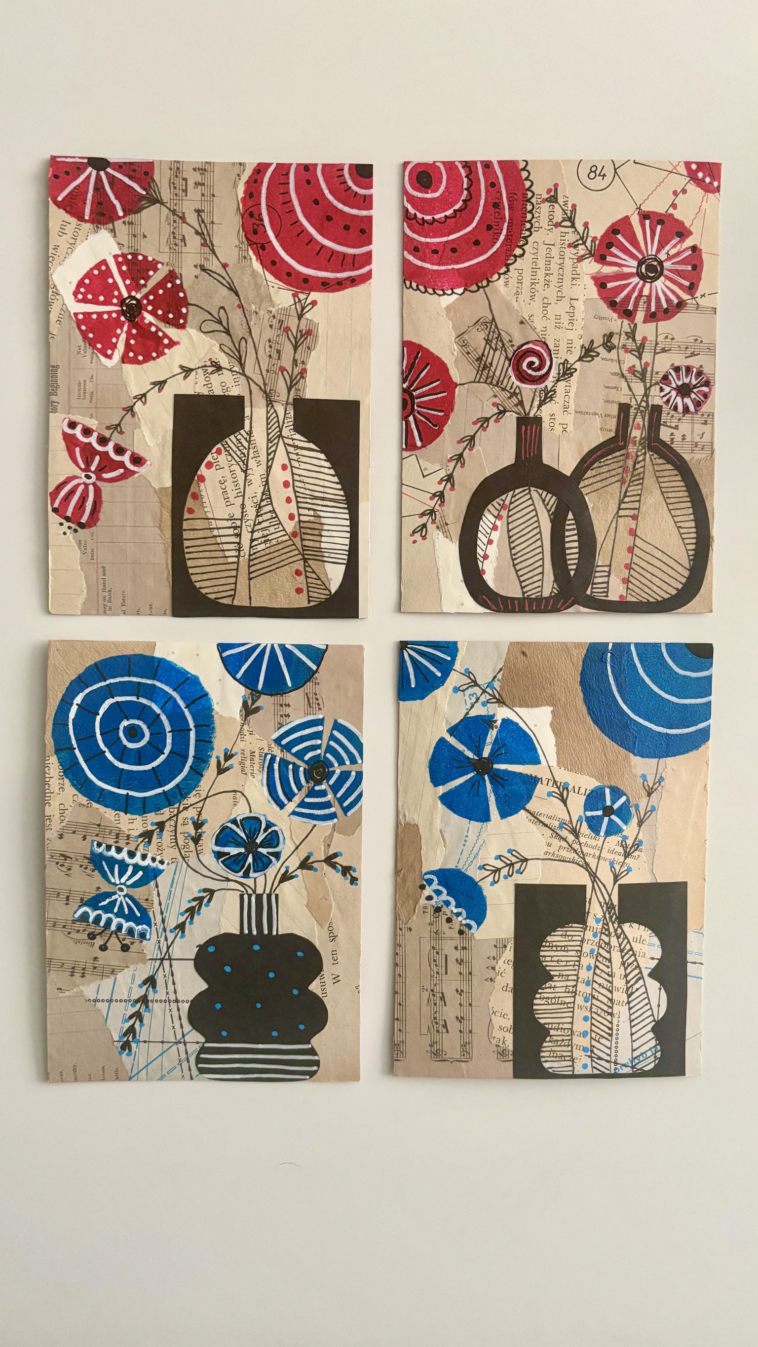 My collage and stencil project - image 1 - student project