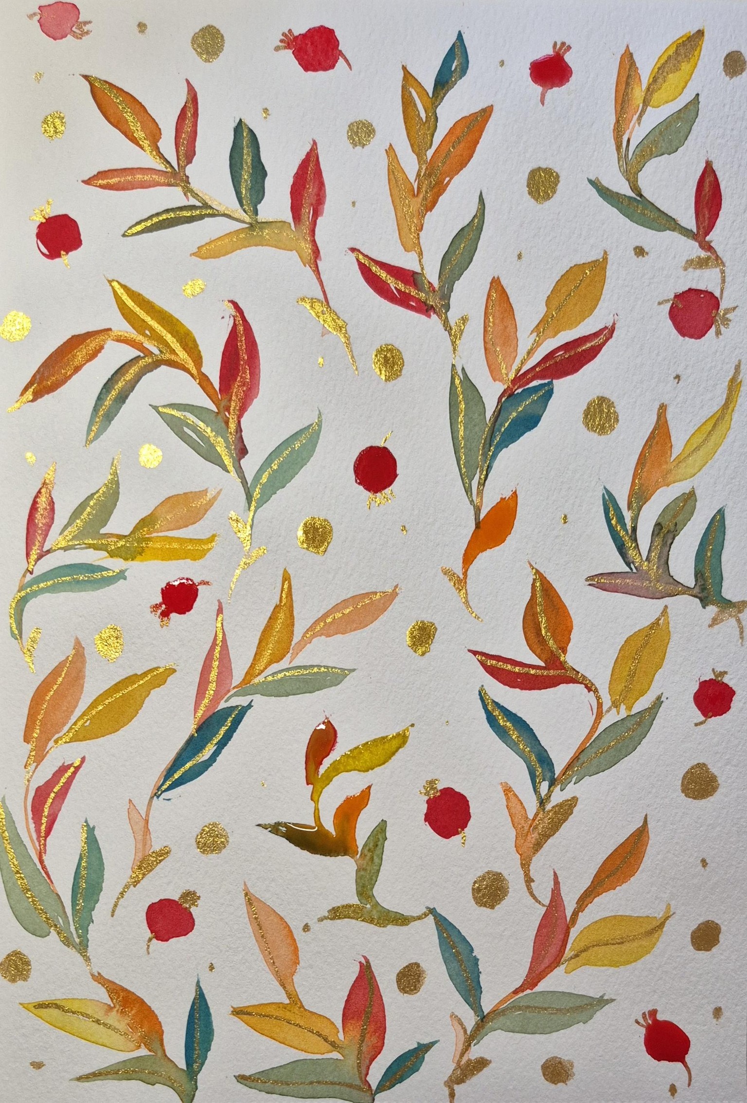 Cozy Autumn Watercolor Patterns: 7 Relaxing Painting Projects - image 7 - student project