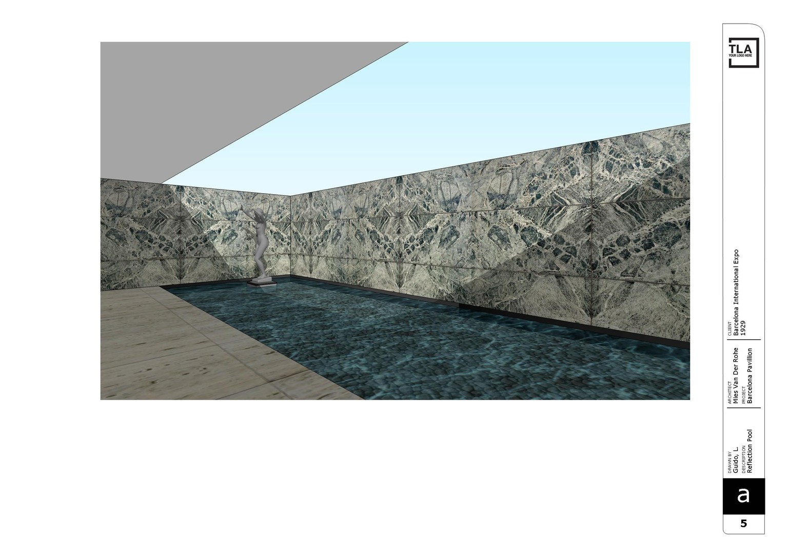 Barcelona Pavillion - Presentation - image 5 - student project