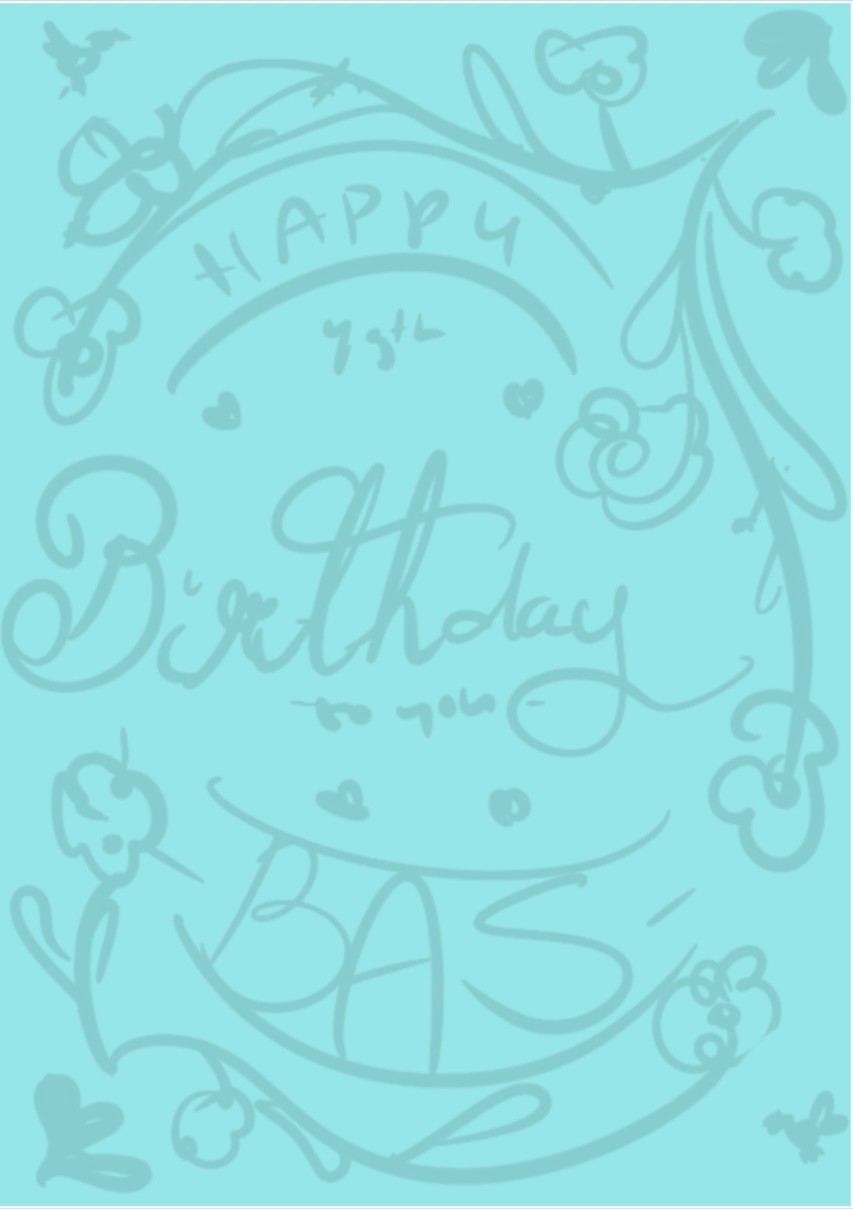 Birthday card - image 2 - student project